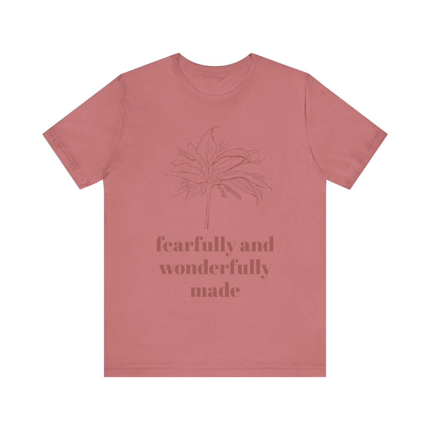 Fearfully Made Adult Tee | Wonderfully Motivational T-Shirt, Inspirational Gift, Unisex Apparel, Faith-Based Clothing, Everyday Wear