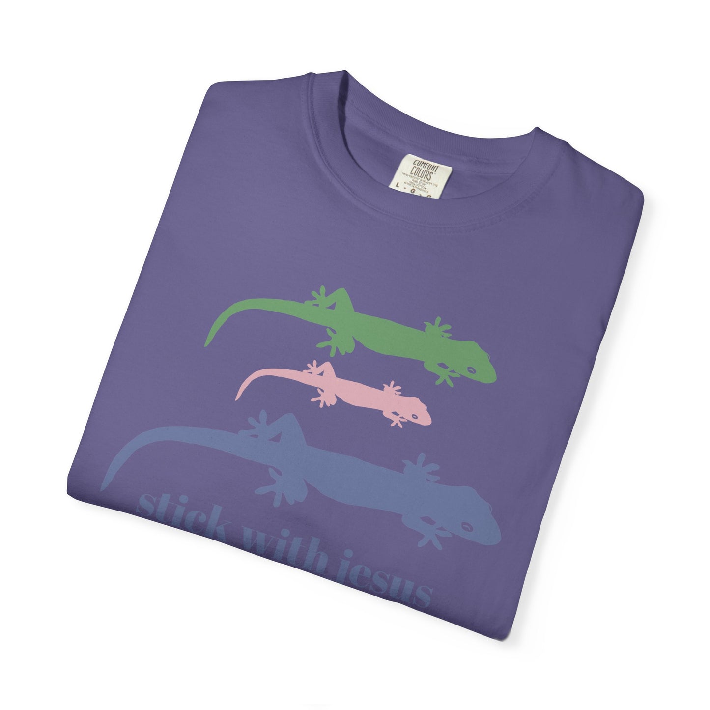 Gecko T-shirt Stick With Jesus