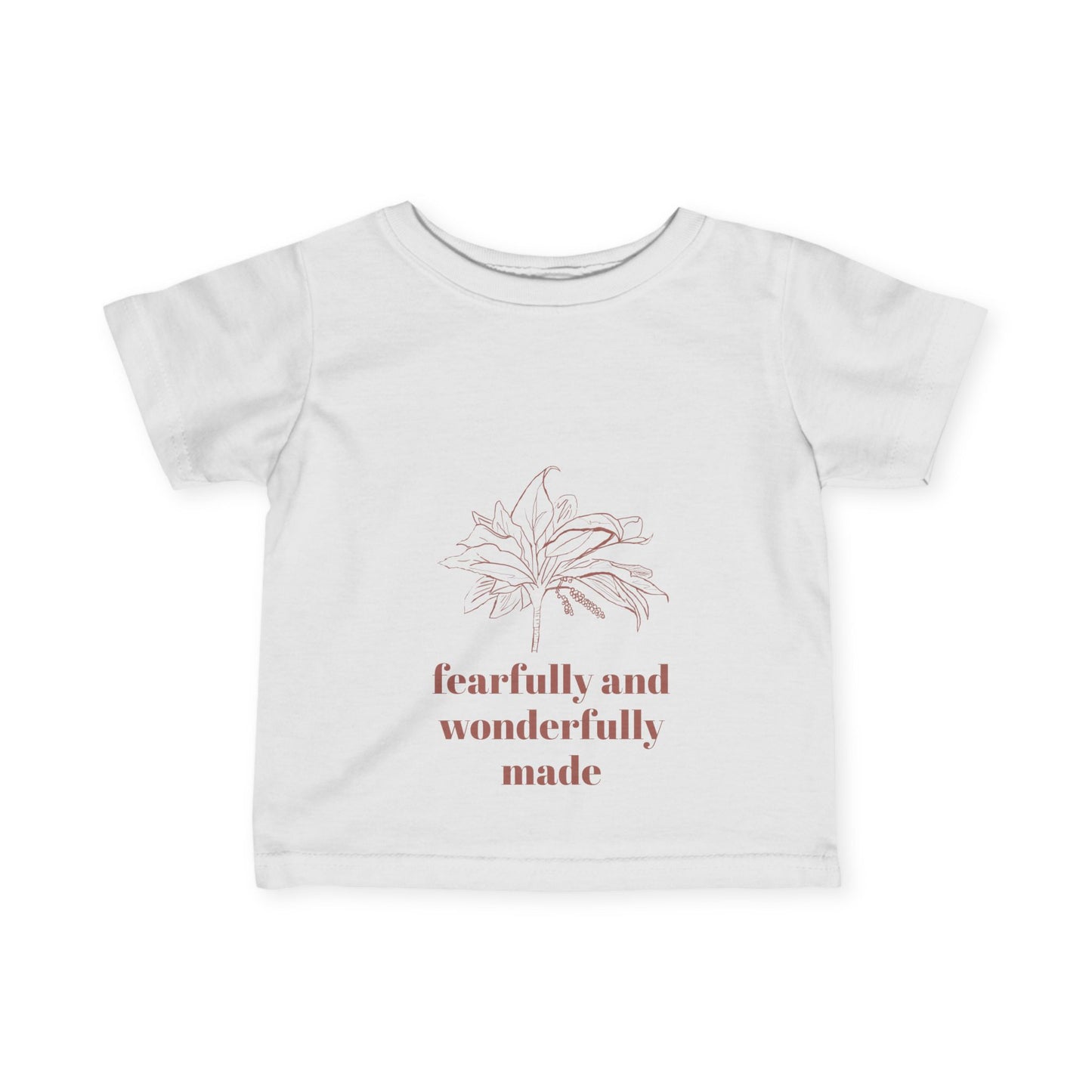 Fearfully Made Infant Tee, Ti Plant Cute Kids Shirt, Baby Shower Gift