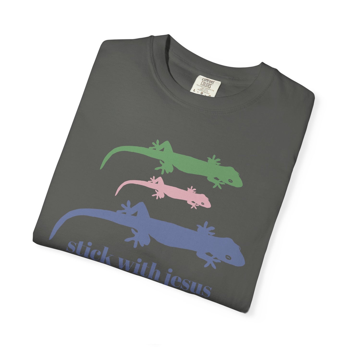 Gecko T-shirt Stick With Jesus