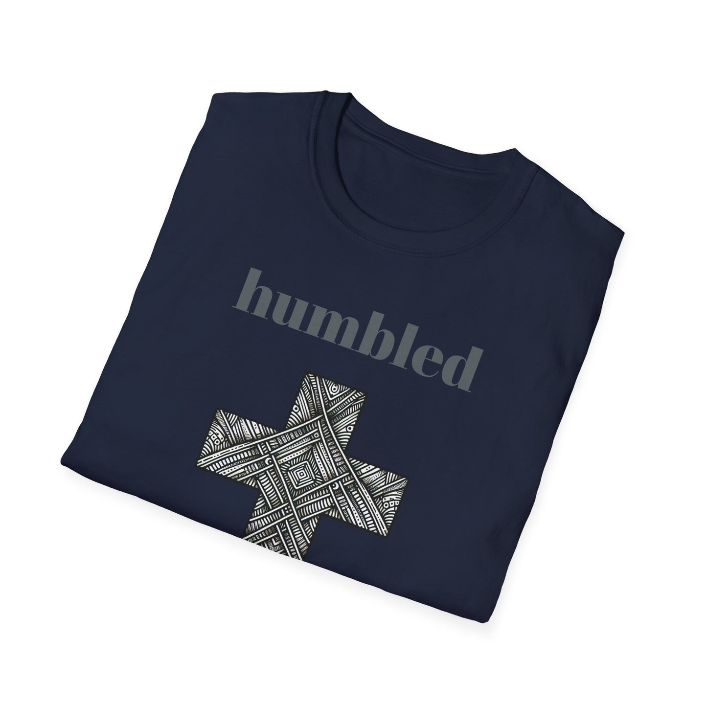 Humbled Cross Graphic Tee, Christian Gifts, Religious Apparel, Spiritual Fashion, Everyday Wear, Unisex Softstyle Shirt