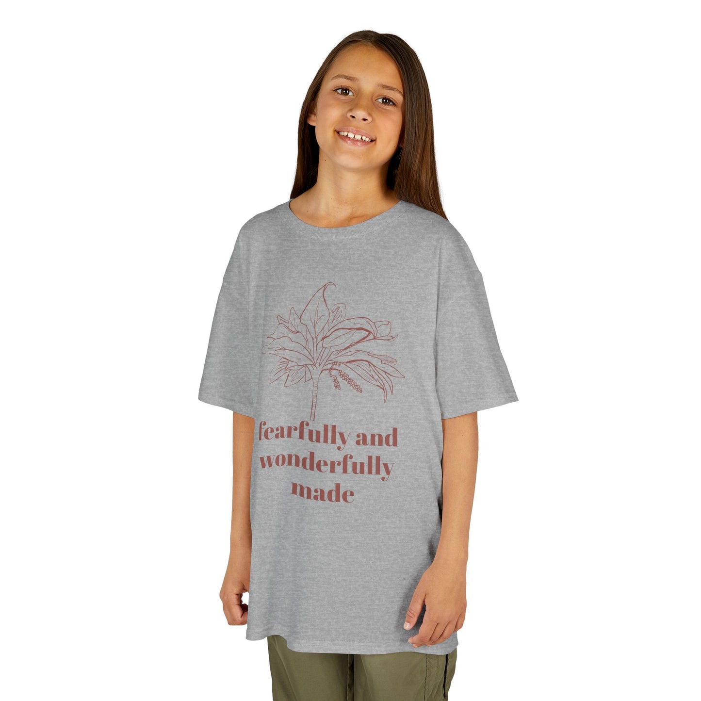 Fearfully Made Kids Tee - Psalm 139 Ti Plant, Children's T-Shirt, Youth Tshirt, Christian Shirt, Religious Apparel,