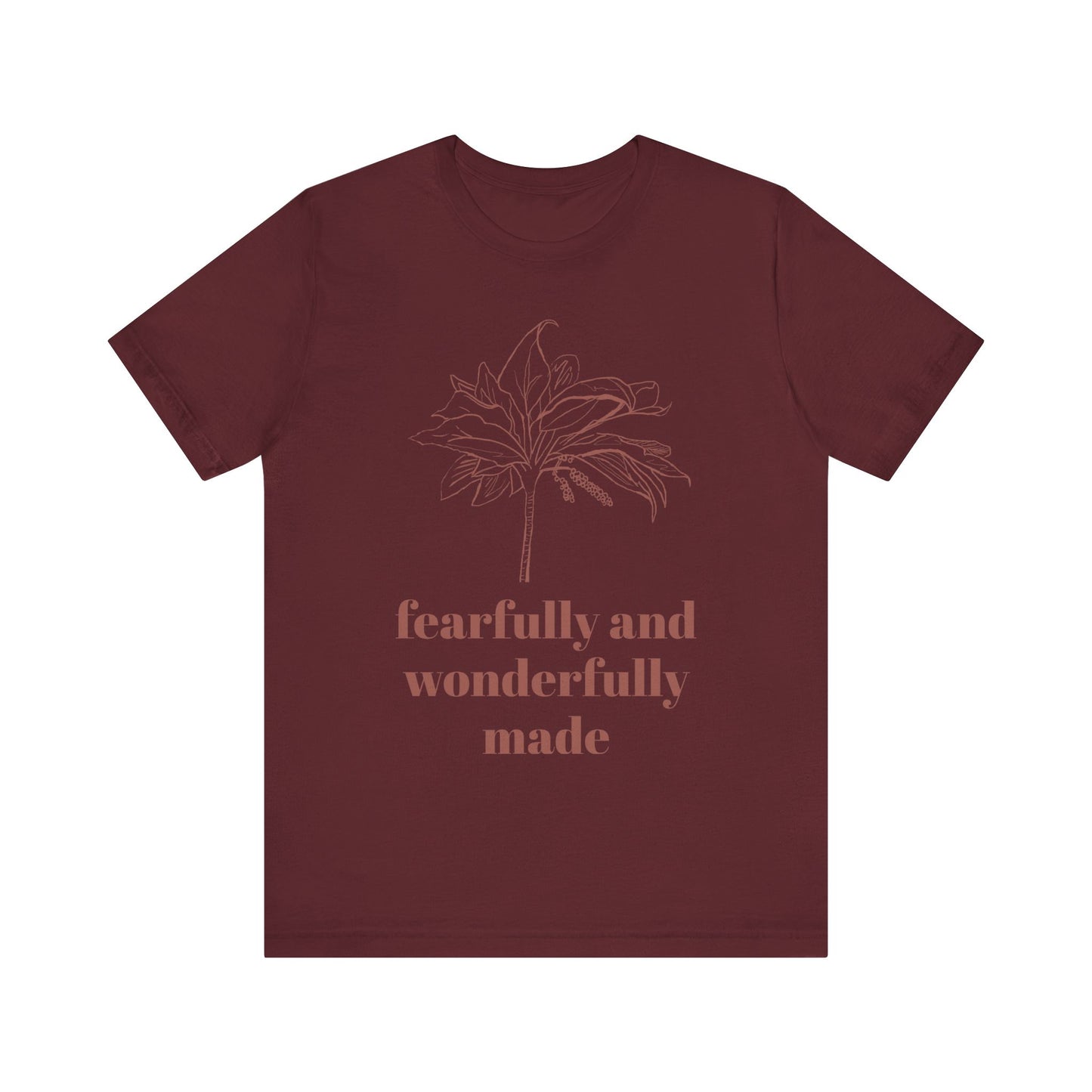 Fearfully Made Adult Tee | Wonderfully Motivational T-Shirt, Inspirational Gift, Unisex Apparel, Faith-Based Clothing, Everyday Wear