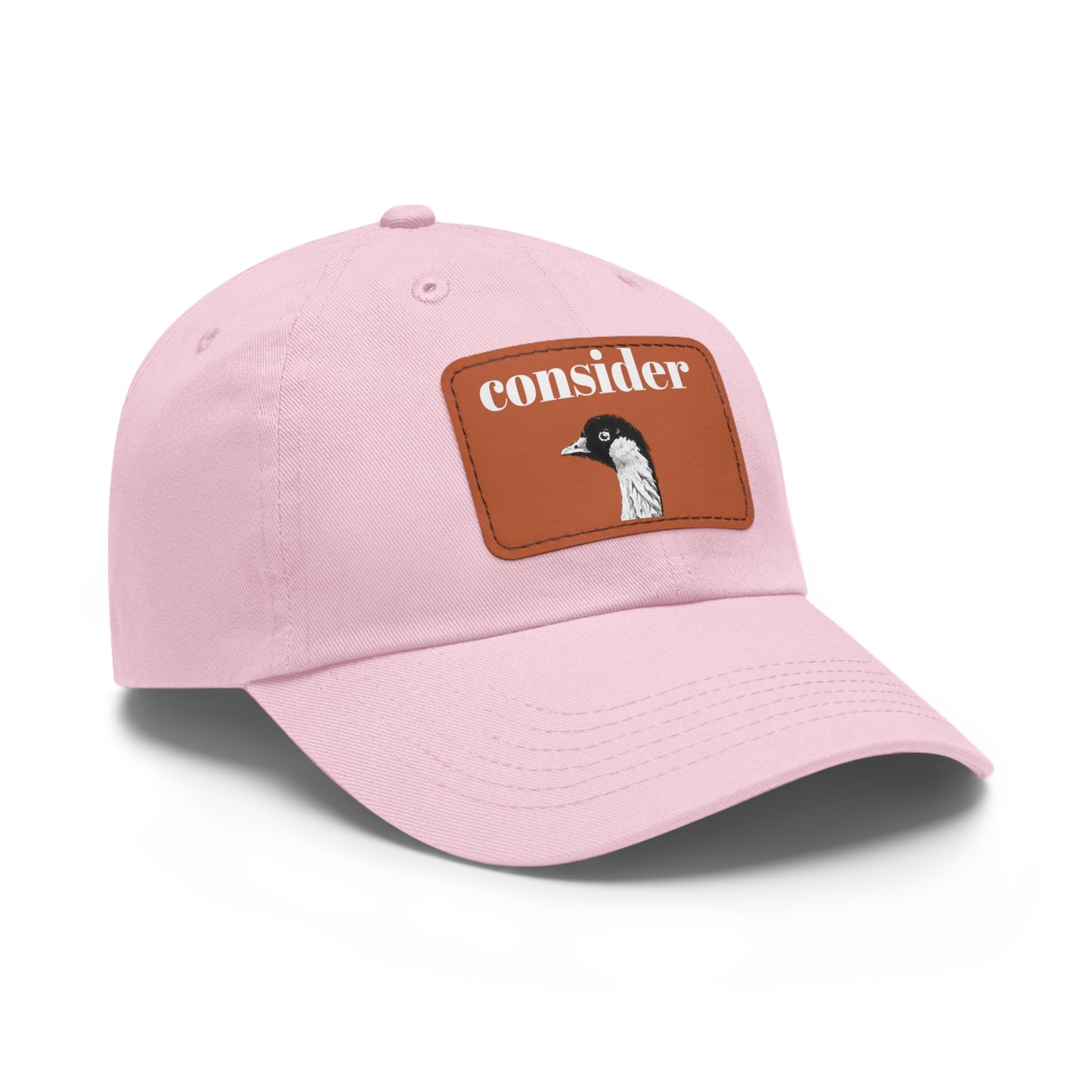 Consider the Birds Dad Hat with Leather Patch - Casual Stylish Cap for Nature Lovers