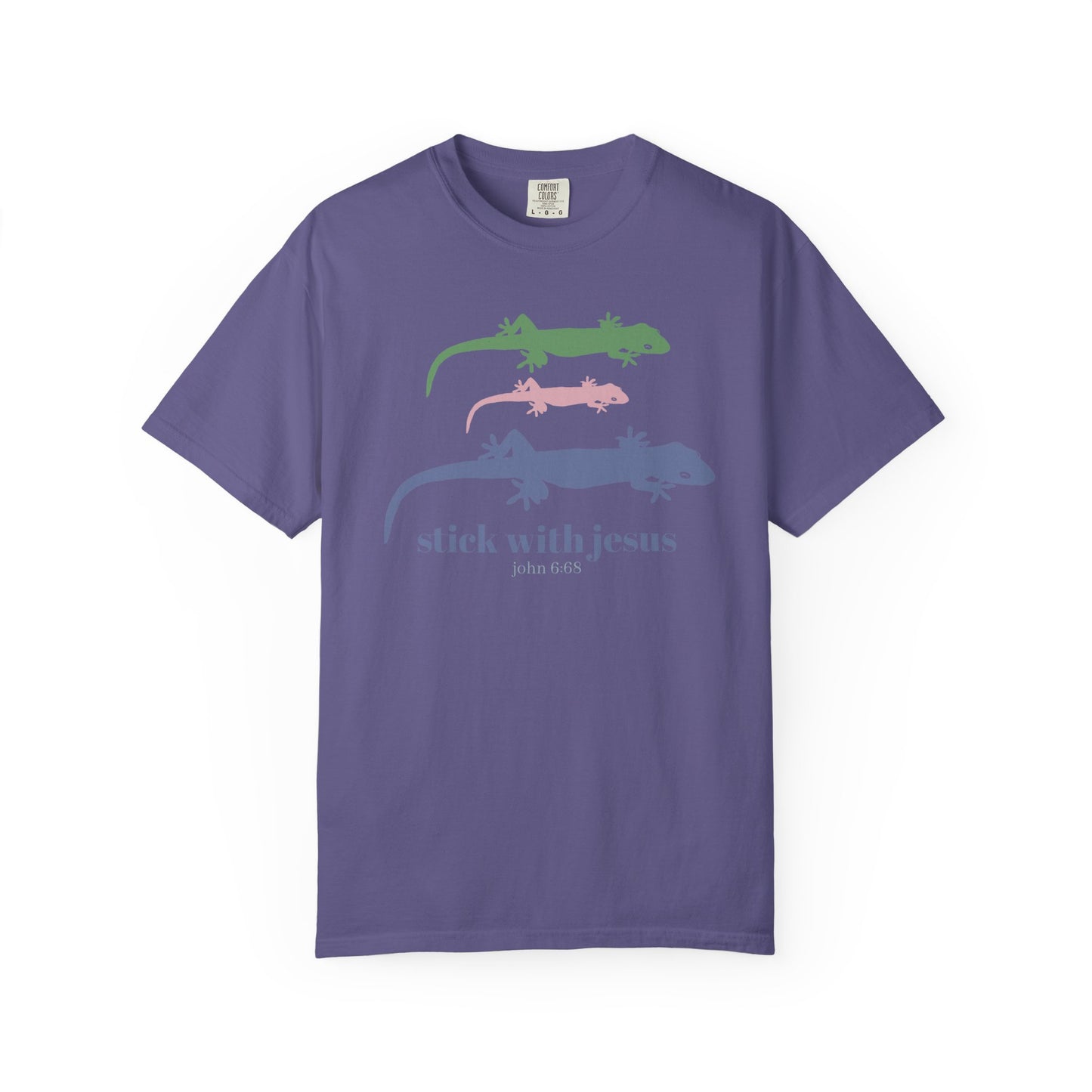 Gecko T-shirt Stick With Jesus