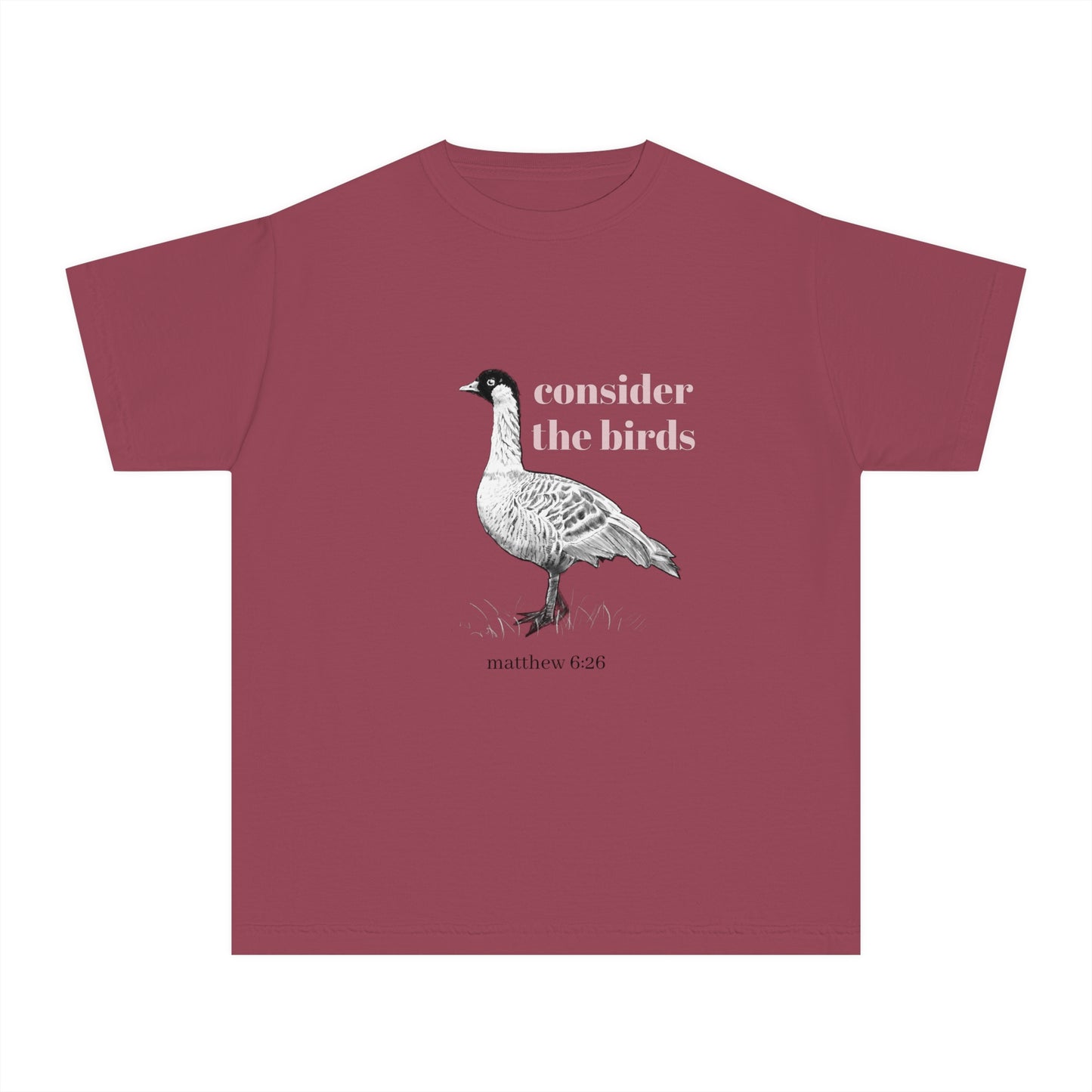 Youth Midweight Tee - 'Consider the Birds'