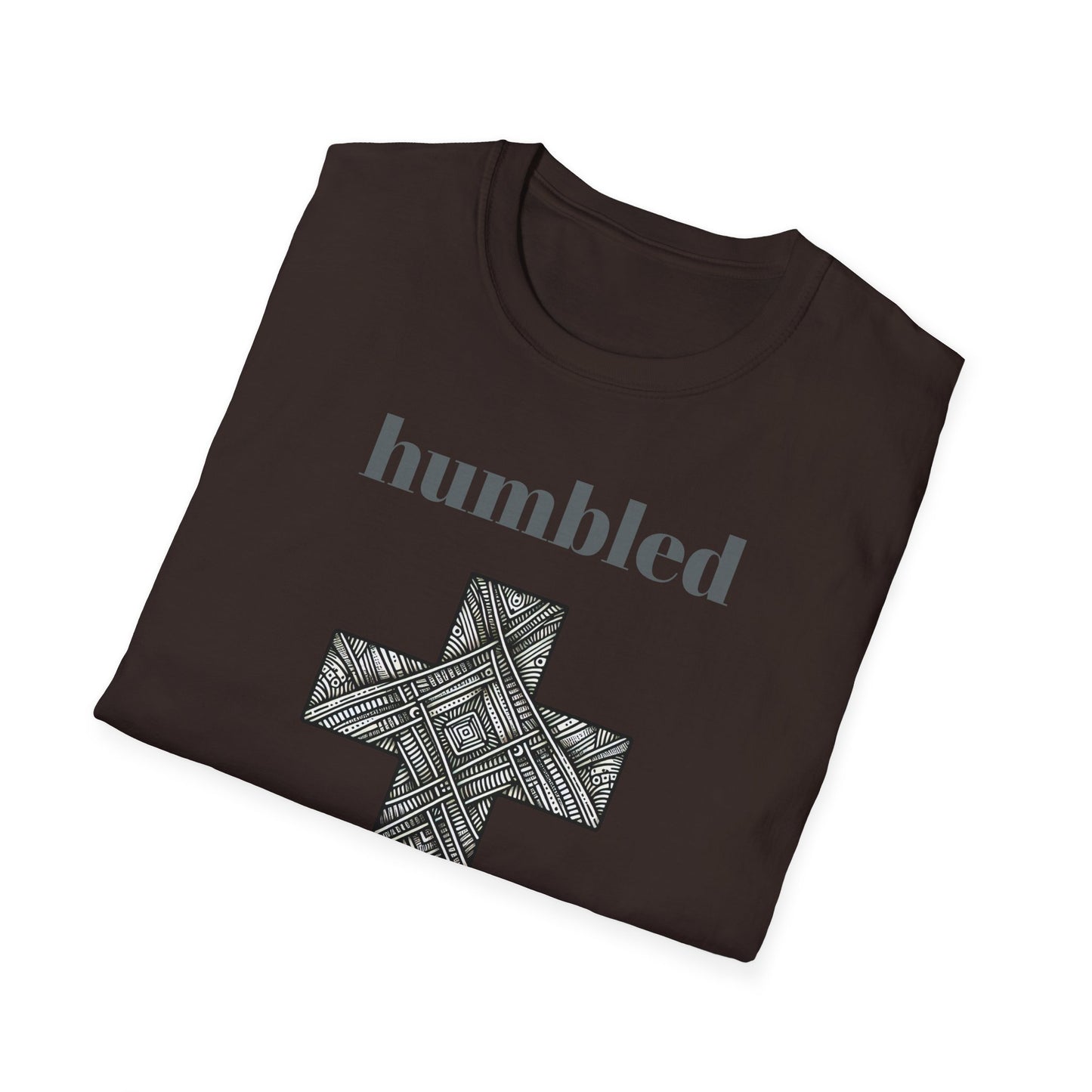 Humbled Cross Graphic Tee, Christian Gifts, Religious Apparel, Spiritual Fashion, Everyday Wear, Unisex Softstyle Shirt