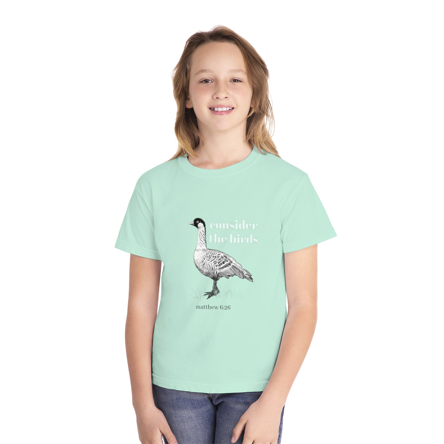 Youth Midweight Tee - 'Consider the Birds'