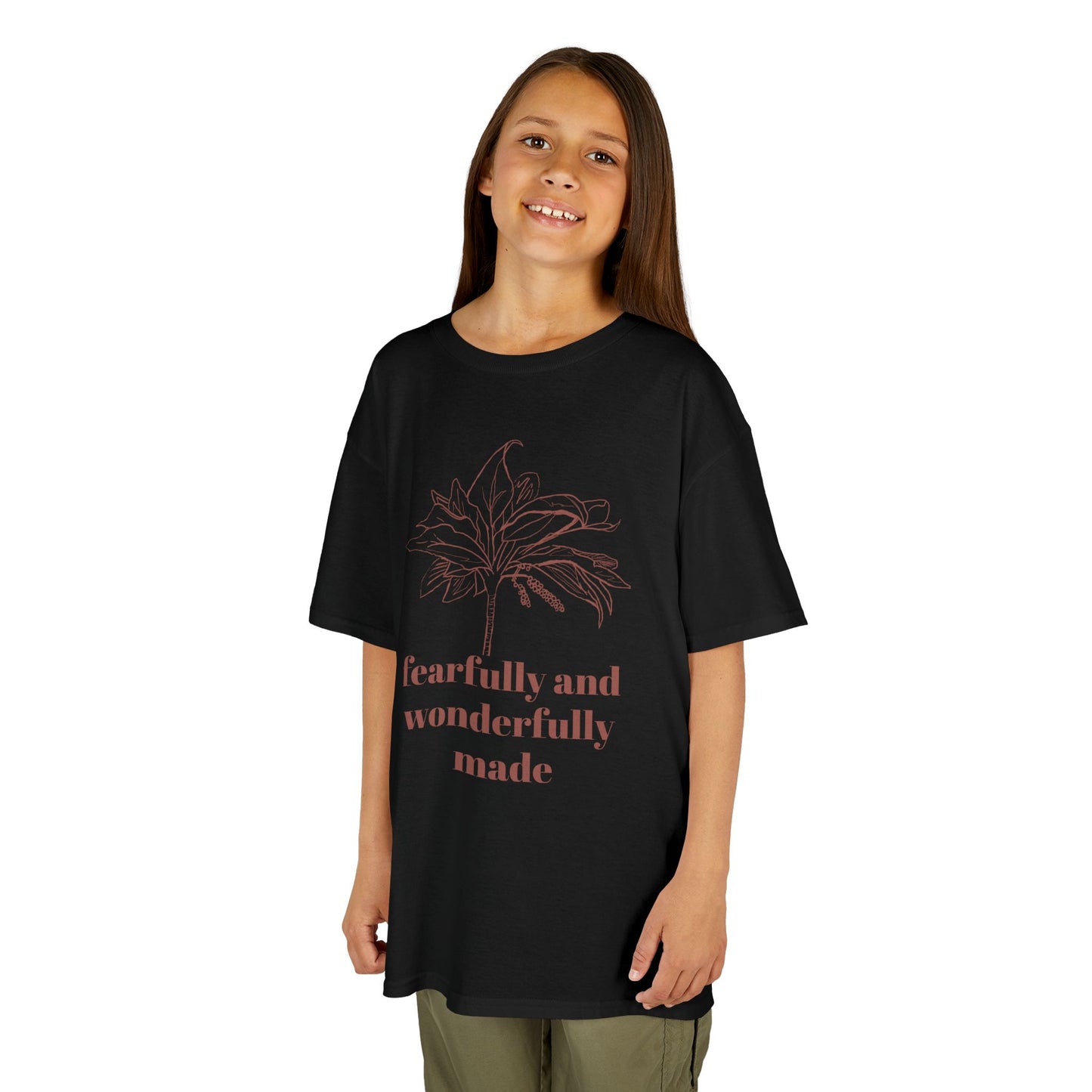 Fearfully Made Kids Tee - Psalm 139 Ti Plant, Children's T-Shirt, Youth Tshirt, Christian Shirt, Religious Apparel,