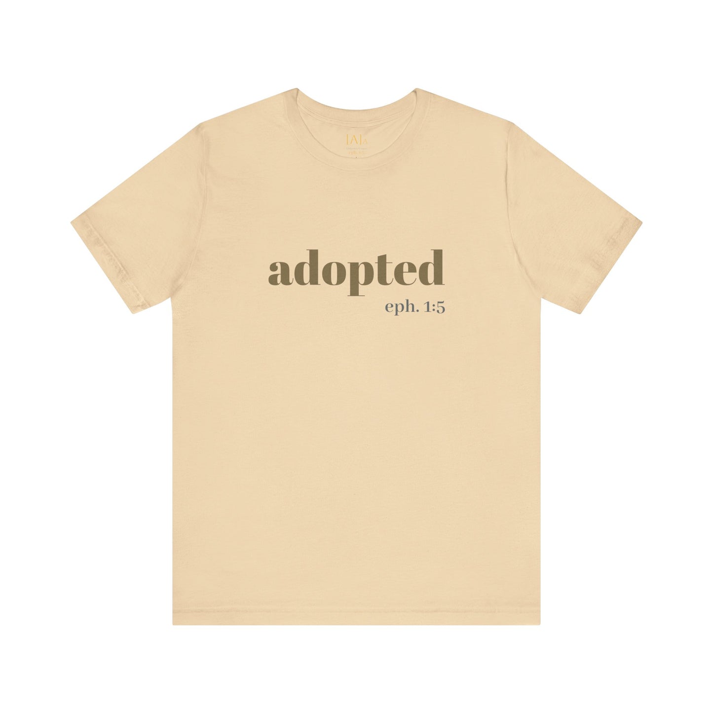 Bible Verse Tee - 'Adopted' Unisex Jersey Short Sleeve Shirt