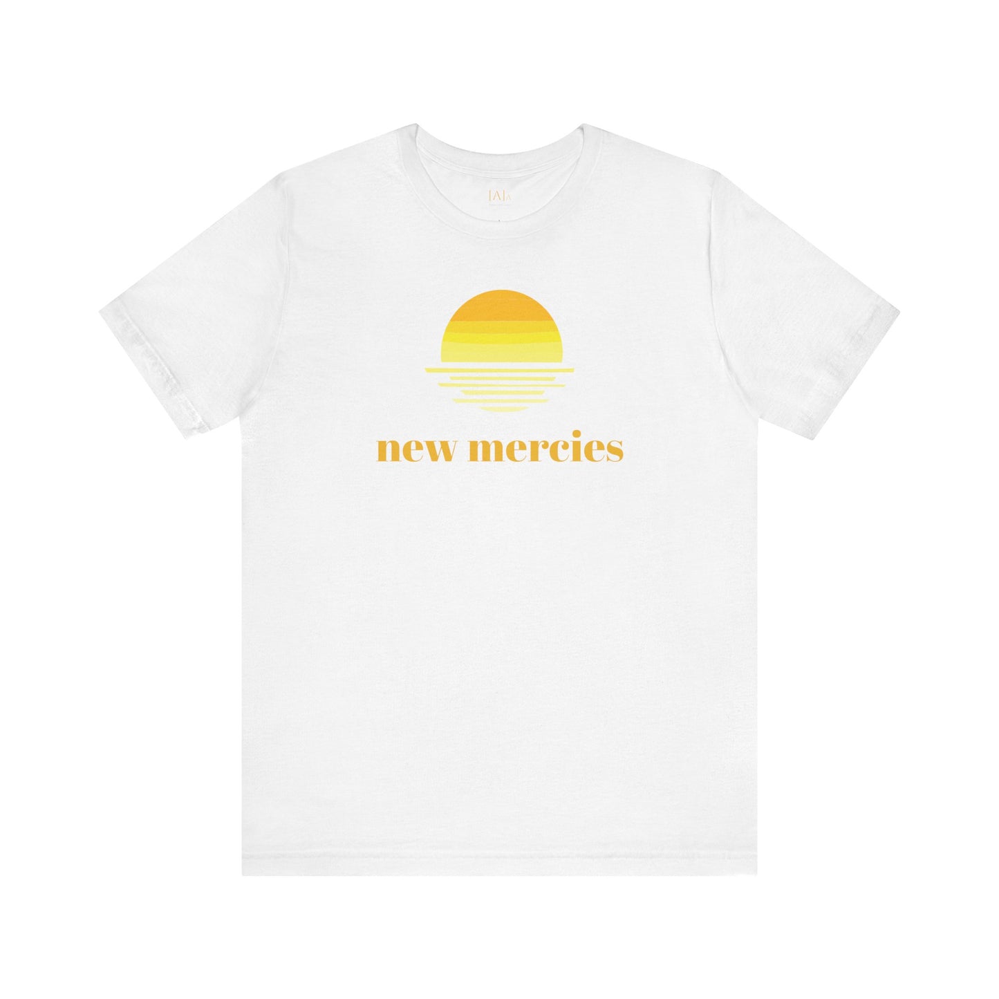 New Mercies Shirt Every Morning Lamentations 3 22 retro minimalist t-shirt, Christian faith tee, scripture verse graphic top, trendy Bible