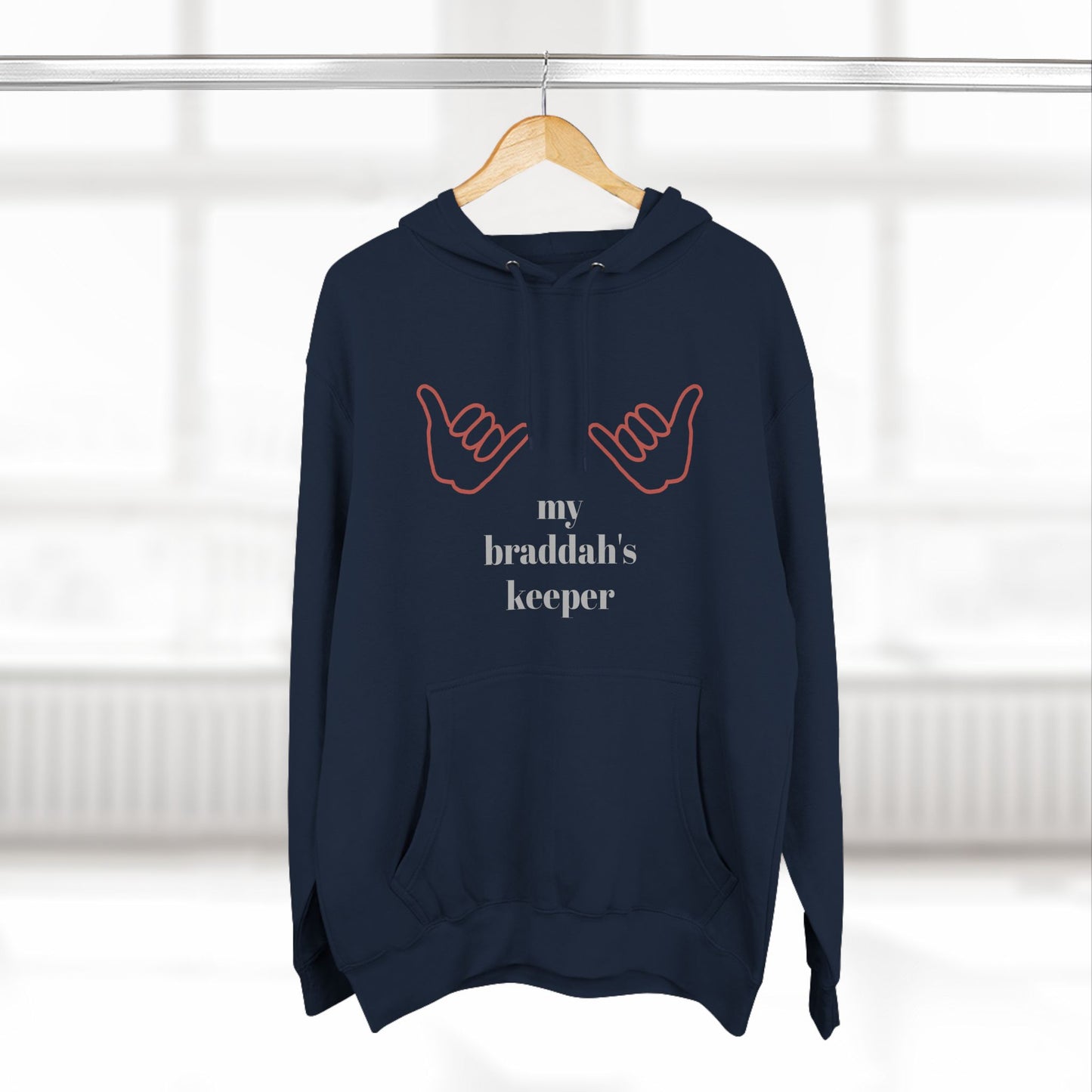 Braddah's Keeper Adjective Apparel Hoodie