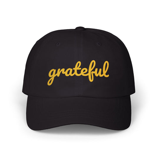 Grateful Classic Cap, Casual Hat, Unisex Gift, Relaxed Fit Summer Cap, Everyday Wear