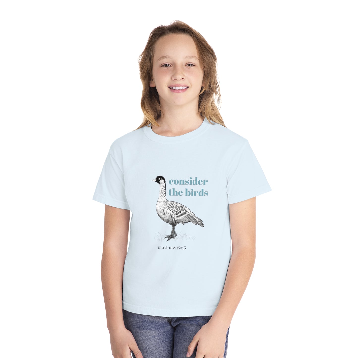 Youth Midweight Tee - 'Consider the Birds'