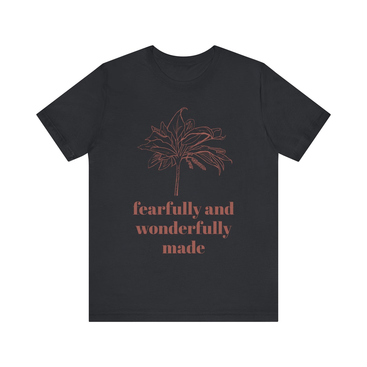 Fearfully Made Adult Tee | Wonderfully Motivational T-Shirt, Inspirational Gift, Unisex Apparel, Faith-Based Clothing, Everyday Wear