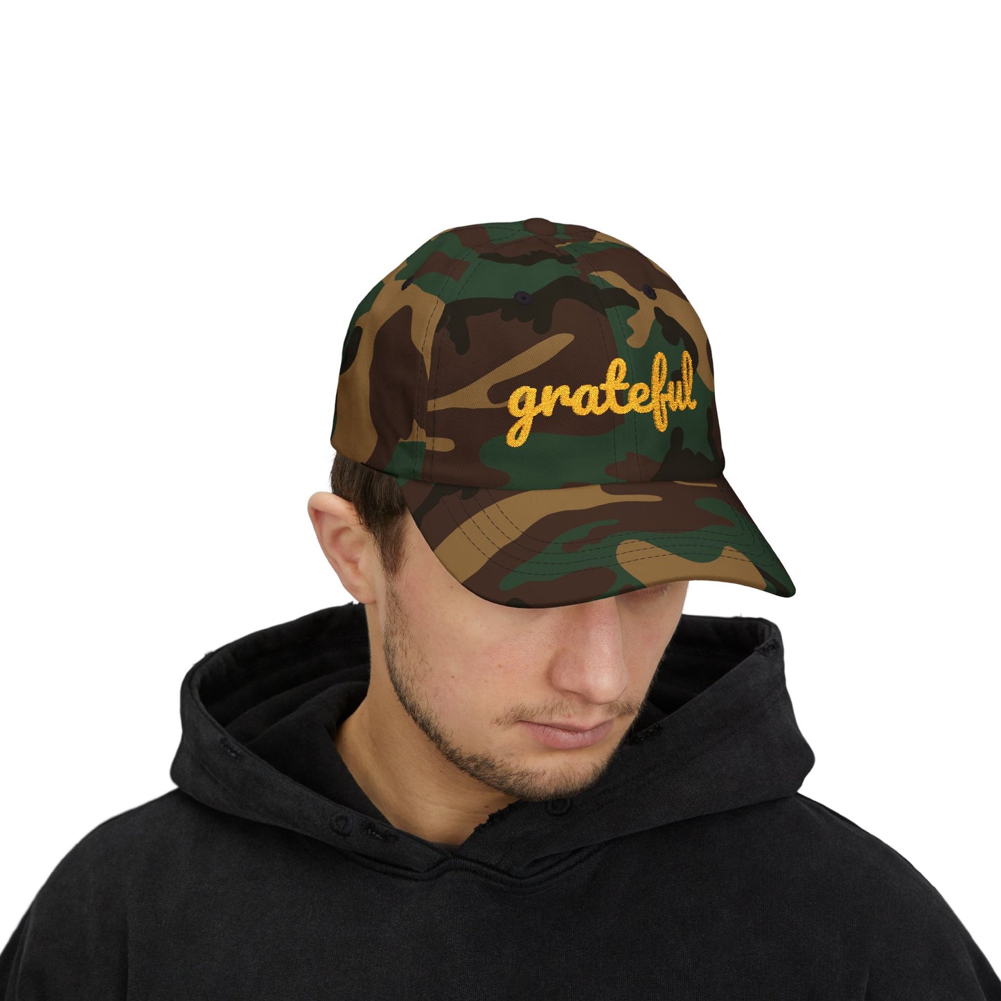 Grateful Classic Cap, Casual Hat, Unisex Gift, Relaxed Fit Summer Cap, Everyday Wear