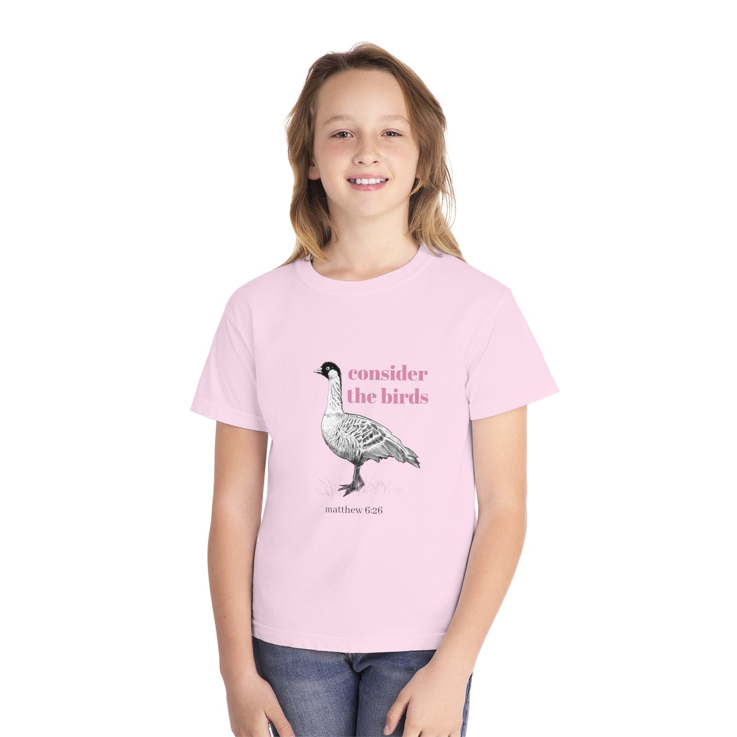 Youth Midweight Tee - 'Consider the Birds'