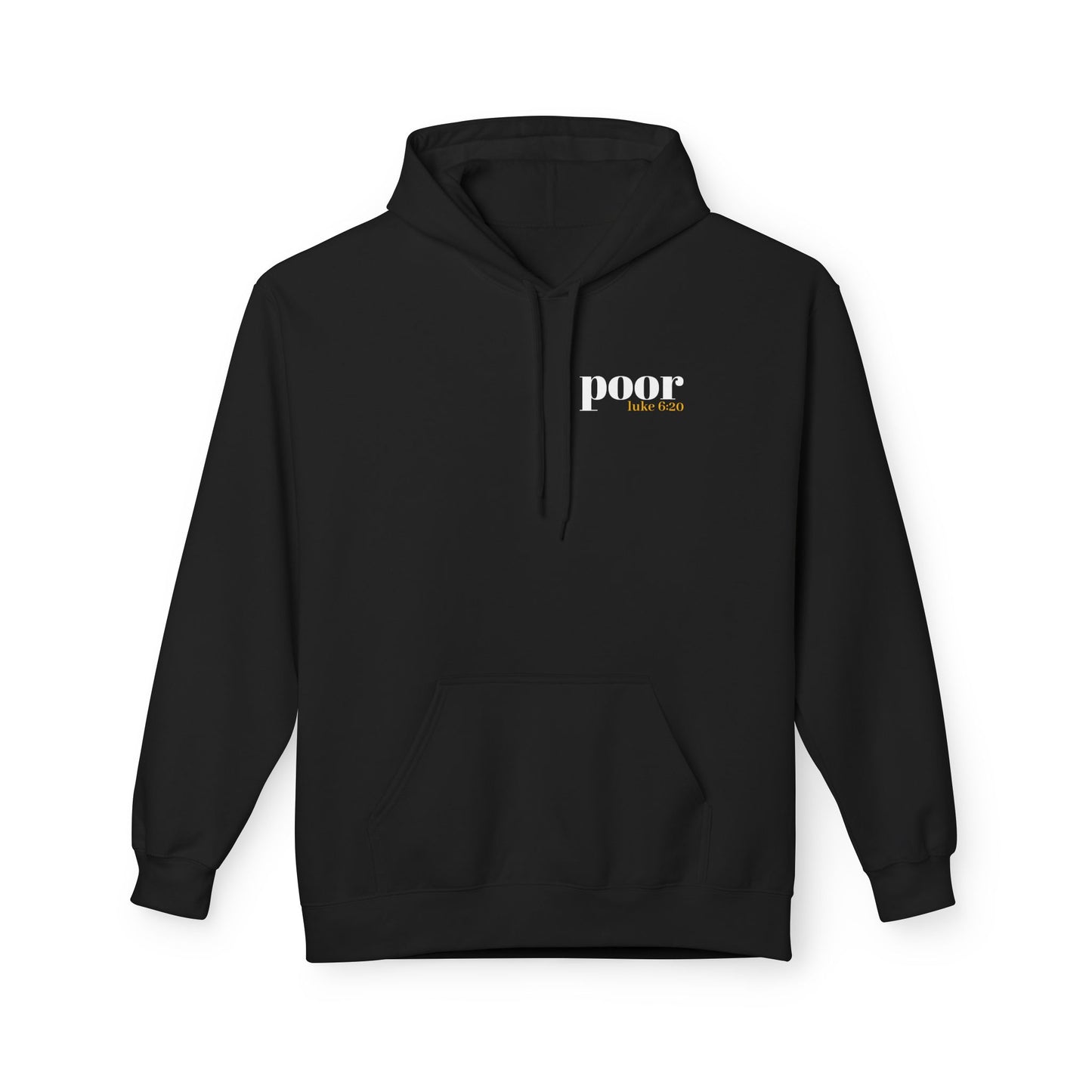 Poor Hoodie Jesus Sermon on the Mount Minimalist Unisex Hoodie, Religious Soft Fleece Sweatshirt, Christian Graphic Pullover, Religious
