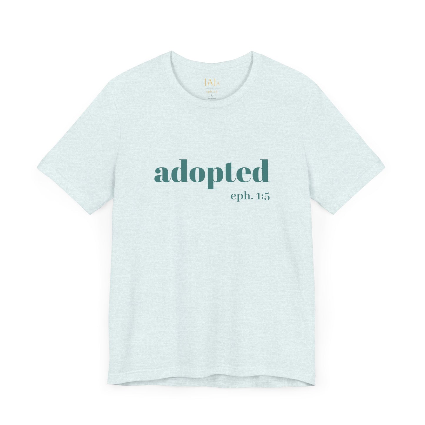 Bible Verse Tee - 'Adopted' Unisex Jersey Short Sleeve Shirt