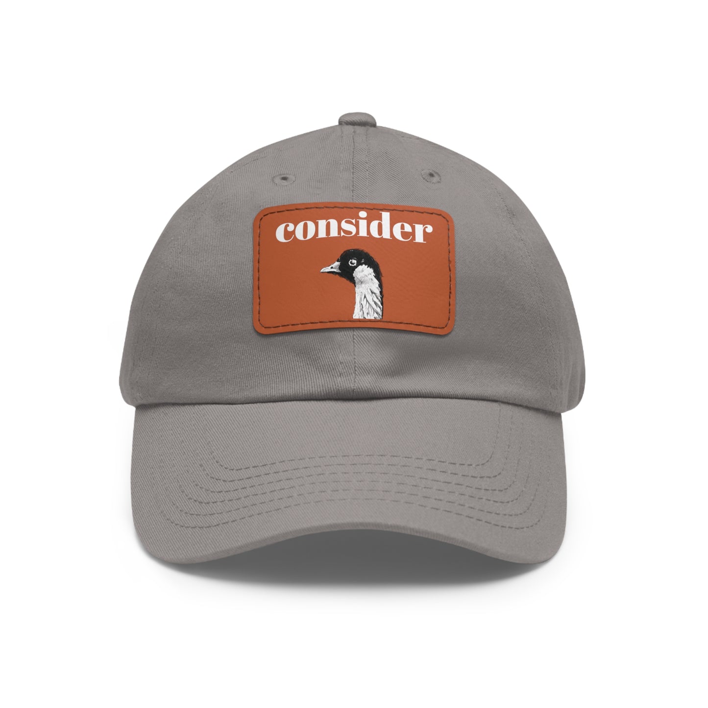 Consider the Birds Dad Hat with Leather Patch - Casual Stylish Cap for Nature Lovers