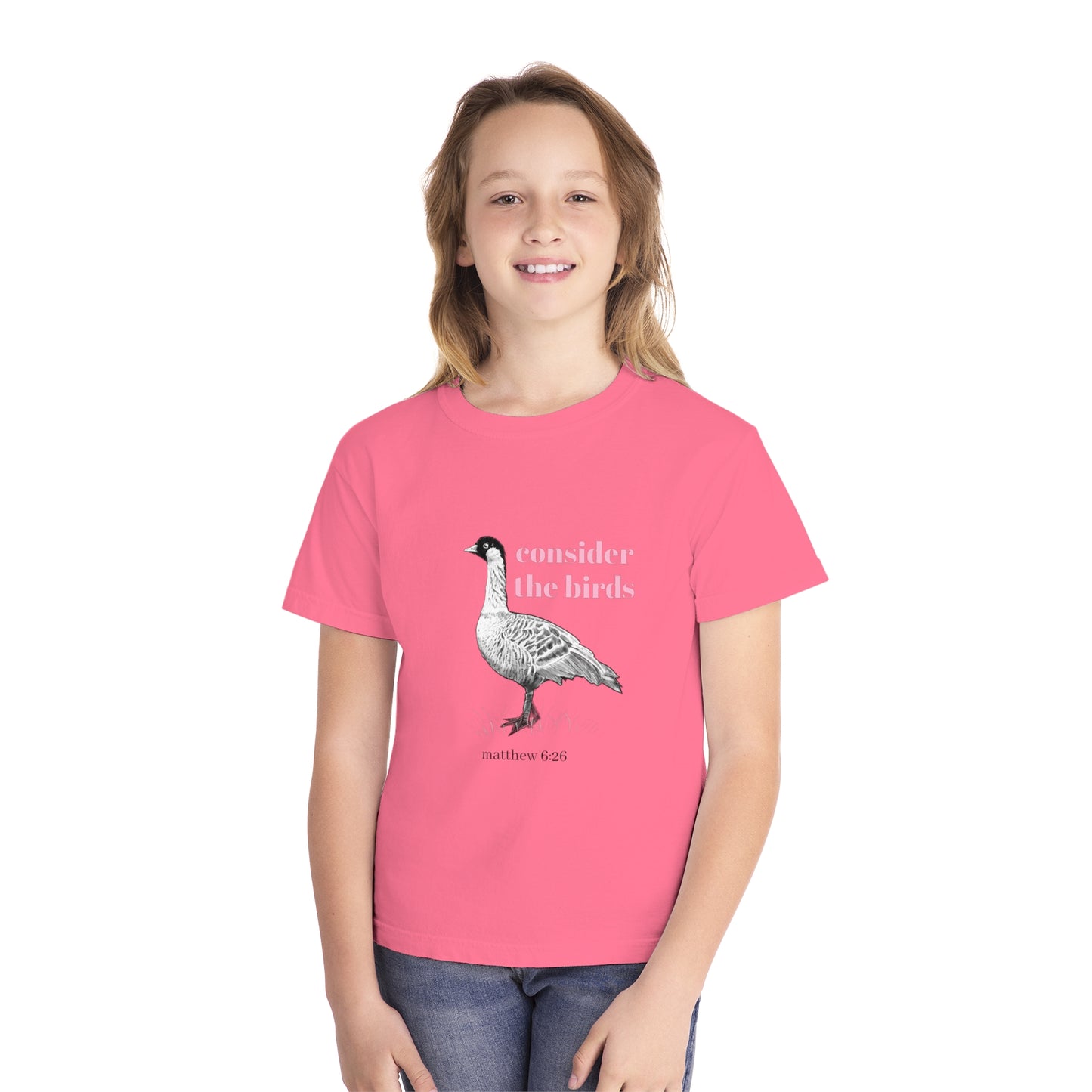 Youth Midweight Tee - 'Consider the Birds'