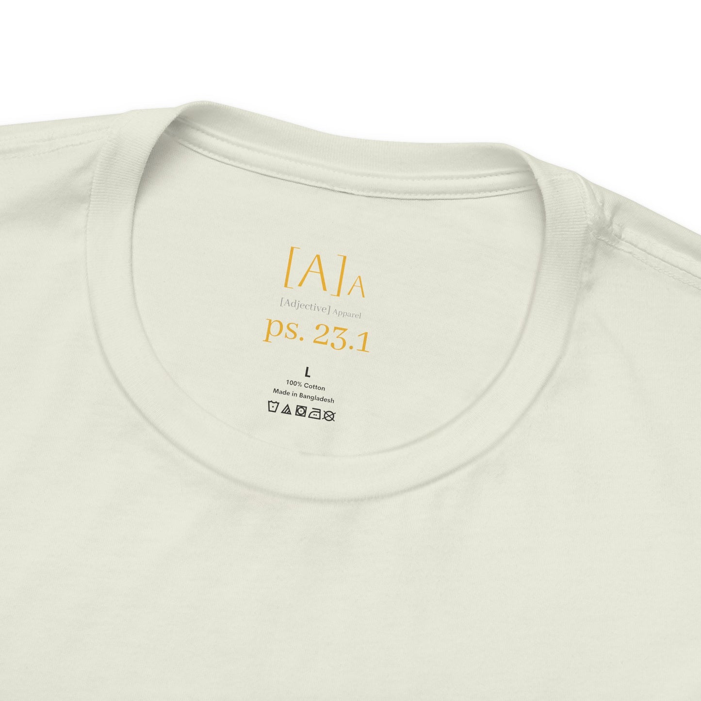Minimalist Inspirational Tee - I Shall Not Want, I Have Everything I Need, Psalm 23:1 Motivational Shirt, Self-Love Gift, Everyday Style