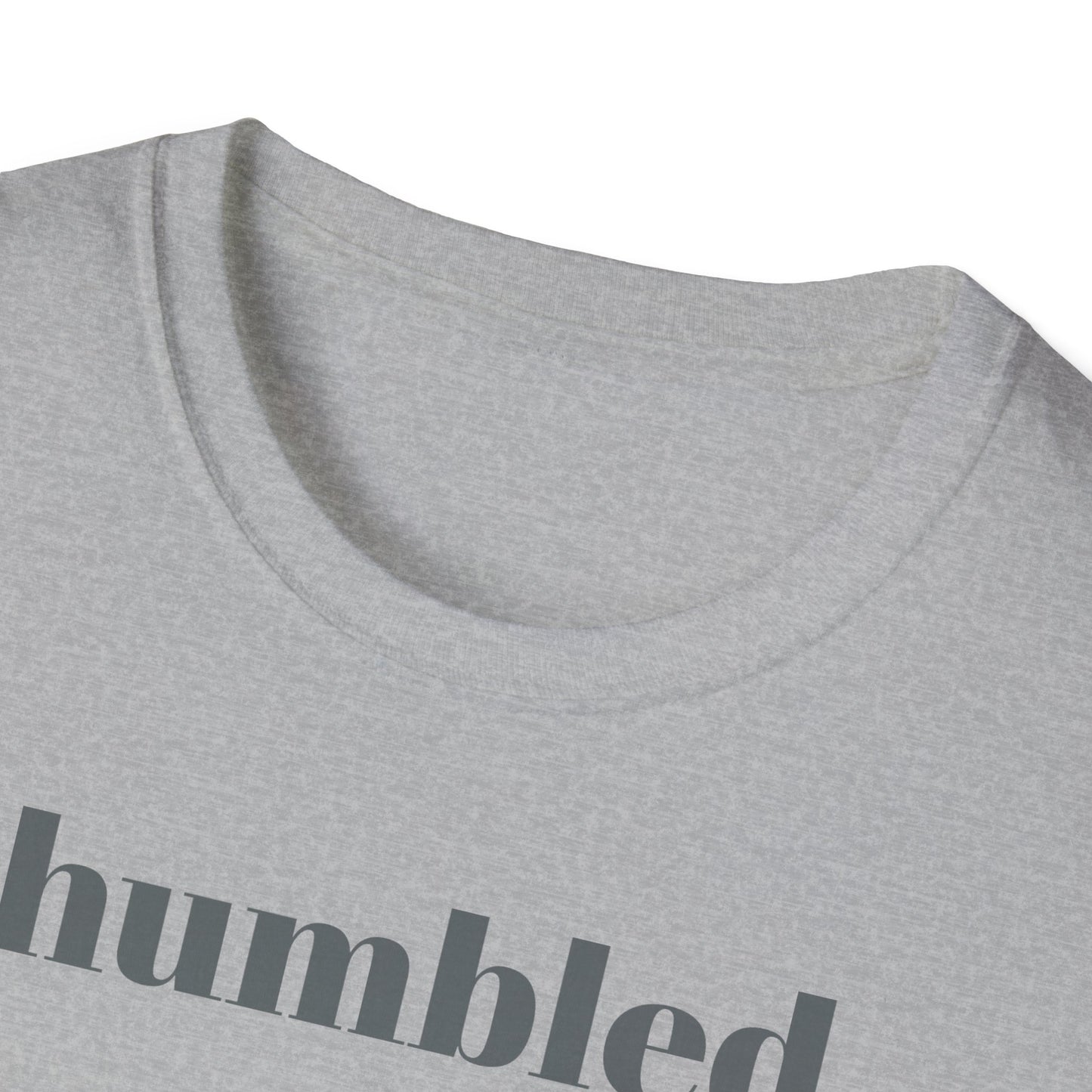 Humbled Cross Graphic Tee, Christian Gifts, Religious Apparel, Spiritual Fashion, Everyday Wear, Unisex Softstyle Shirt
