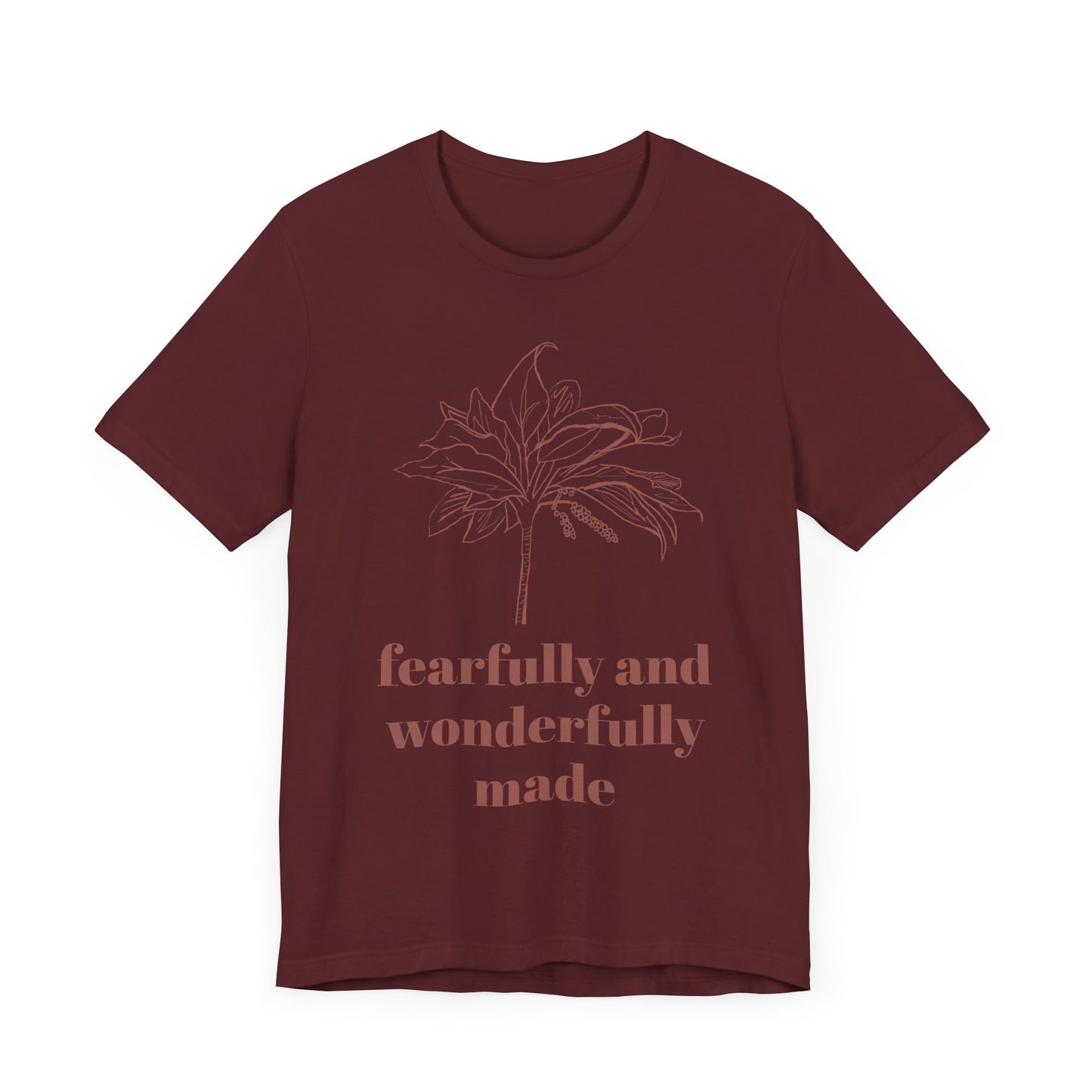 Fearfully Made Adult Tee | Wonderfully Motivational T-Shirt, Inspirational Gift, Unisex Apparel, Faith-Based Clothing, Everyday Wear