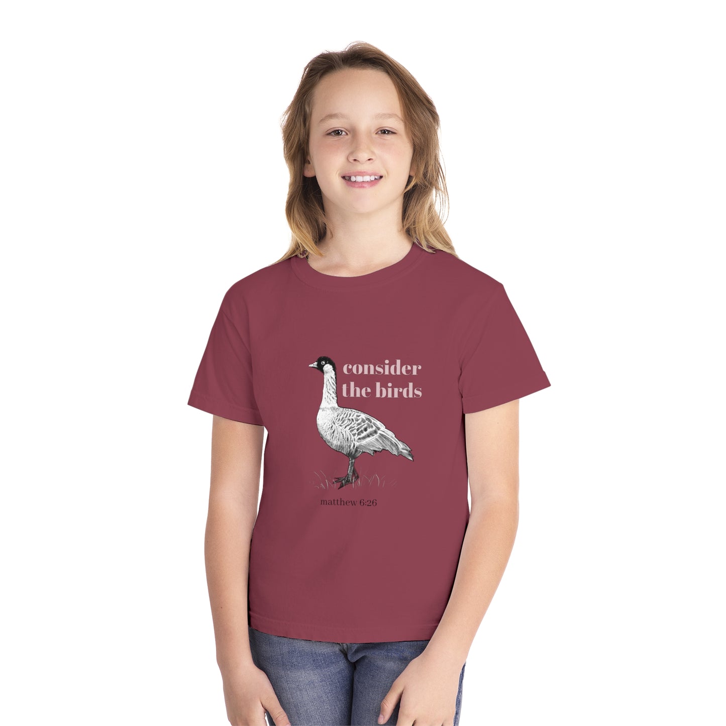 Youth Midweight Tee - 'Consider the Birds'