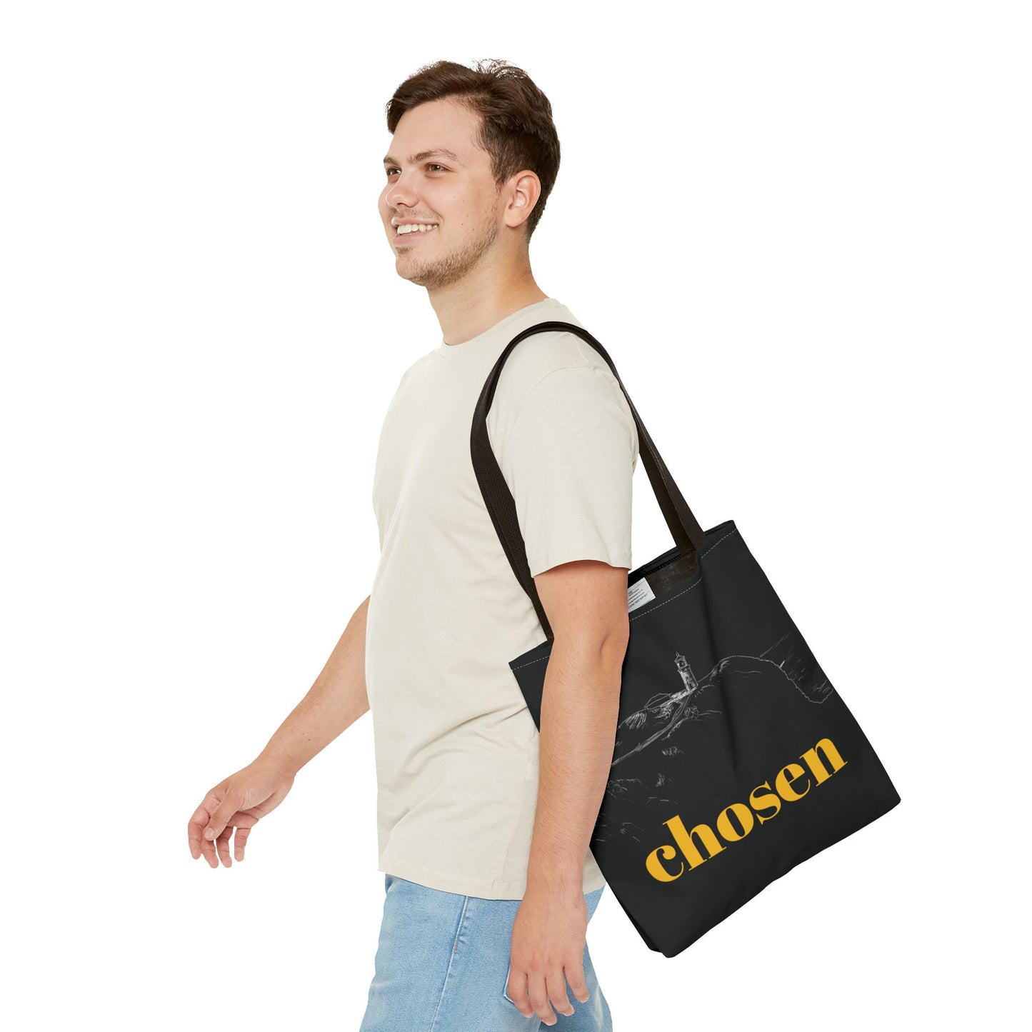 Chosen Lighthouse Tote Bag - 1 Peter 2:9