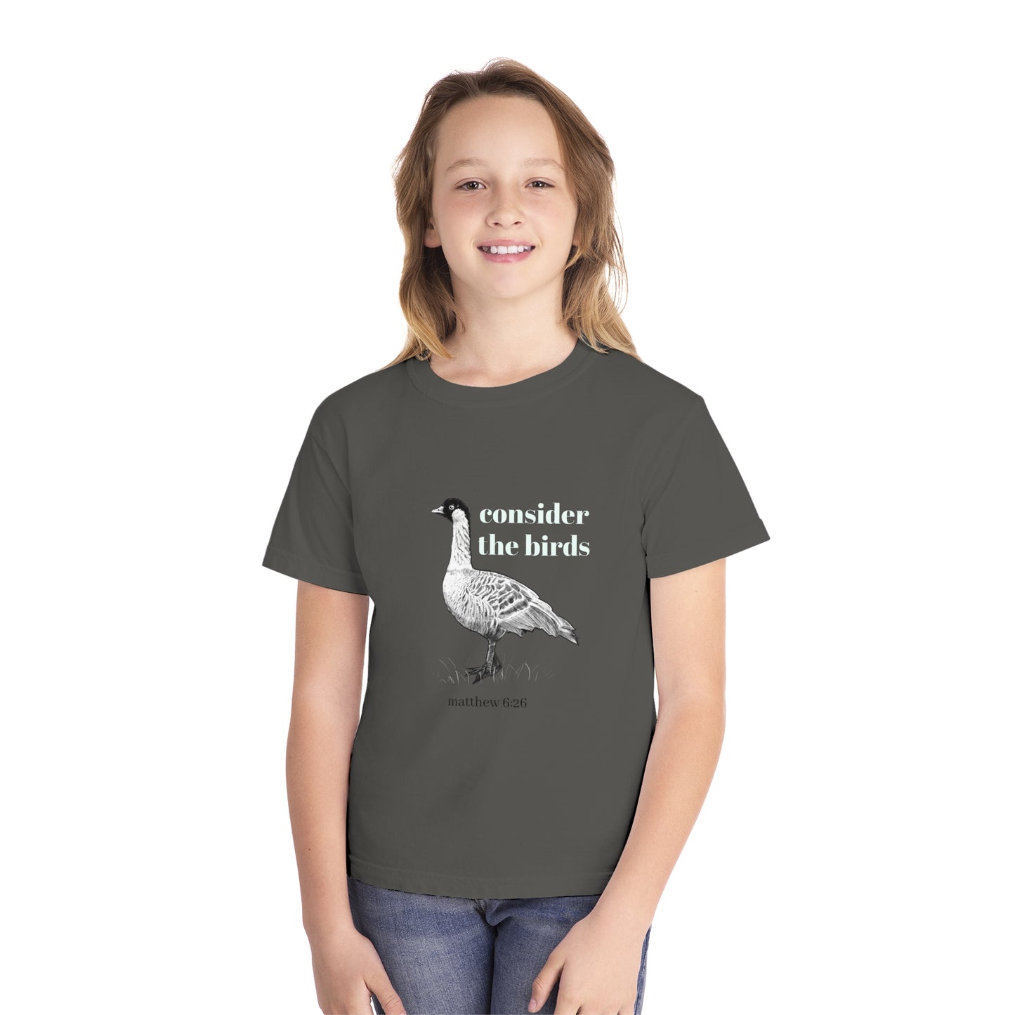 Youth Midweight Tee - 'Consider the Birds'
