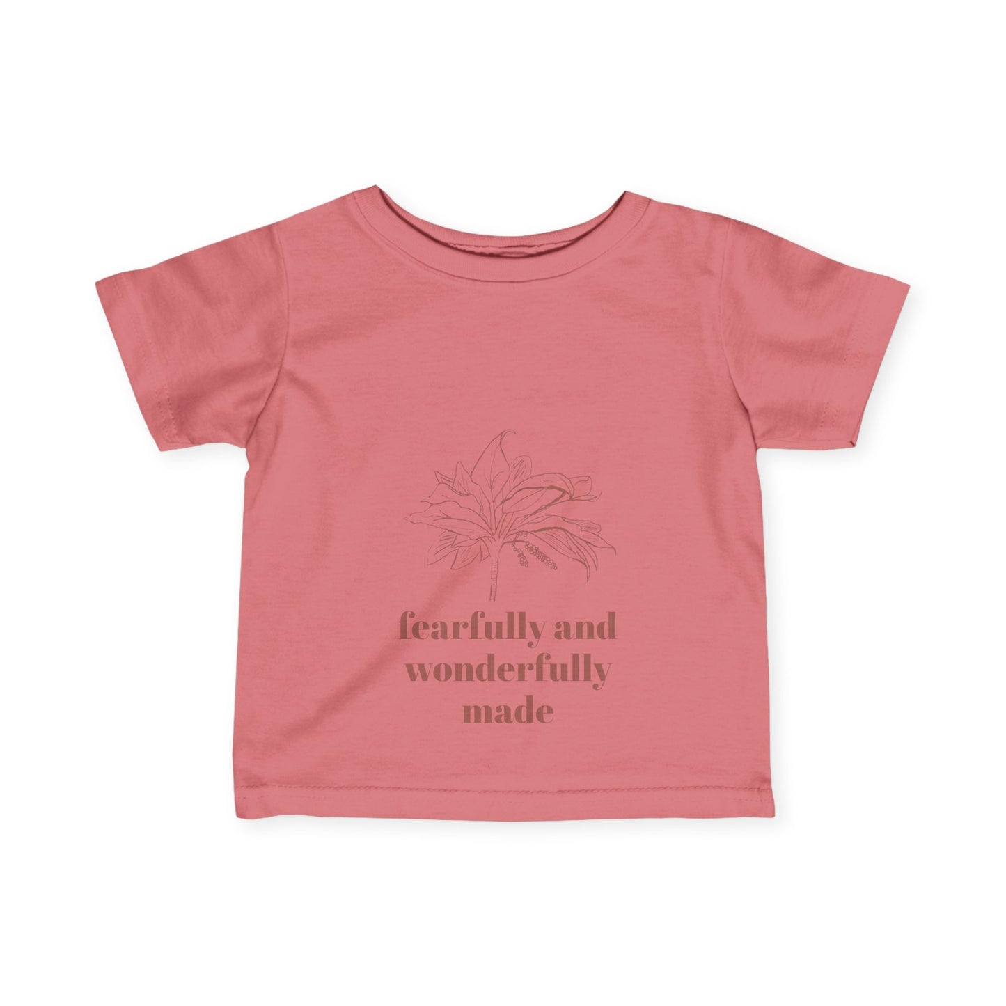 Fearfully Made Infant Tee, Ti Plant Cute Kids Shirt, Baby Shower Gift