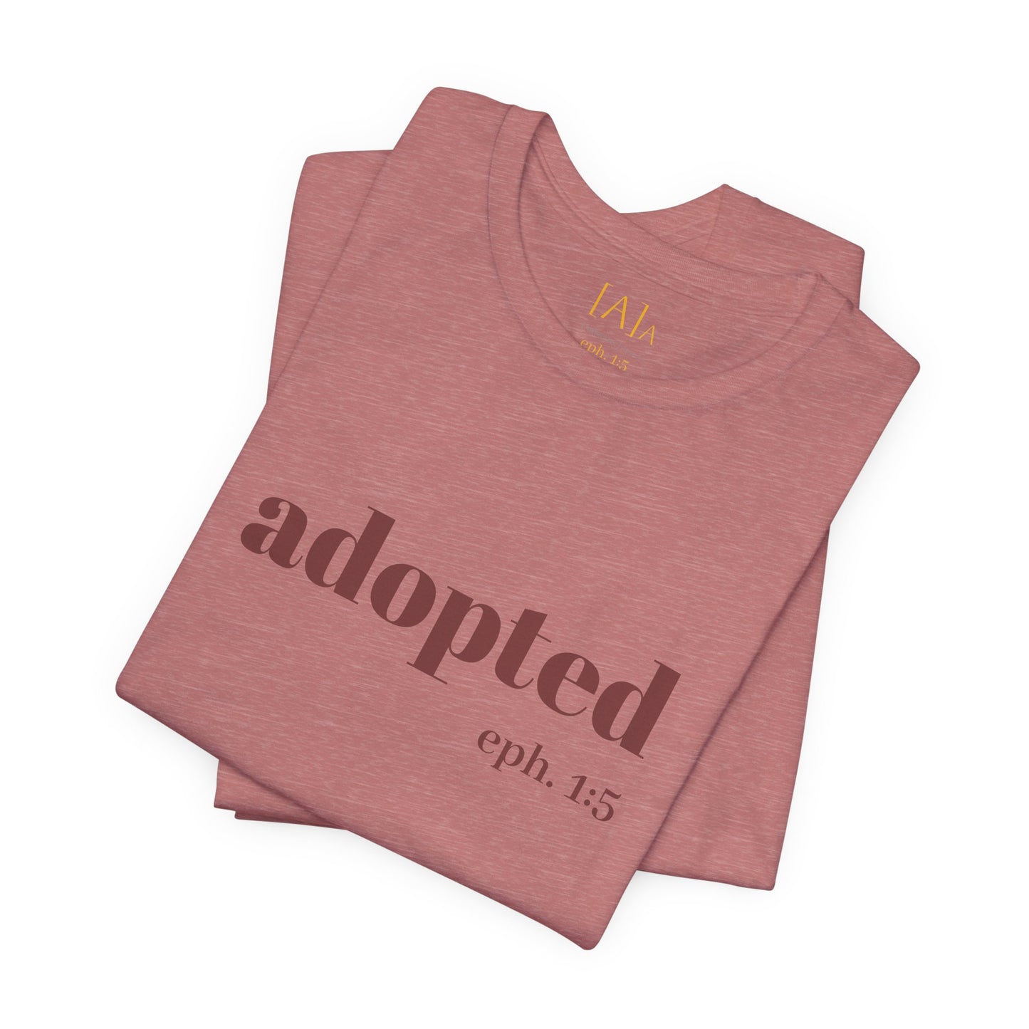 Bible Verse Tee - 'Adopted' Unisex Jersey Short Sleeve Shirt