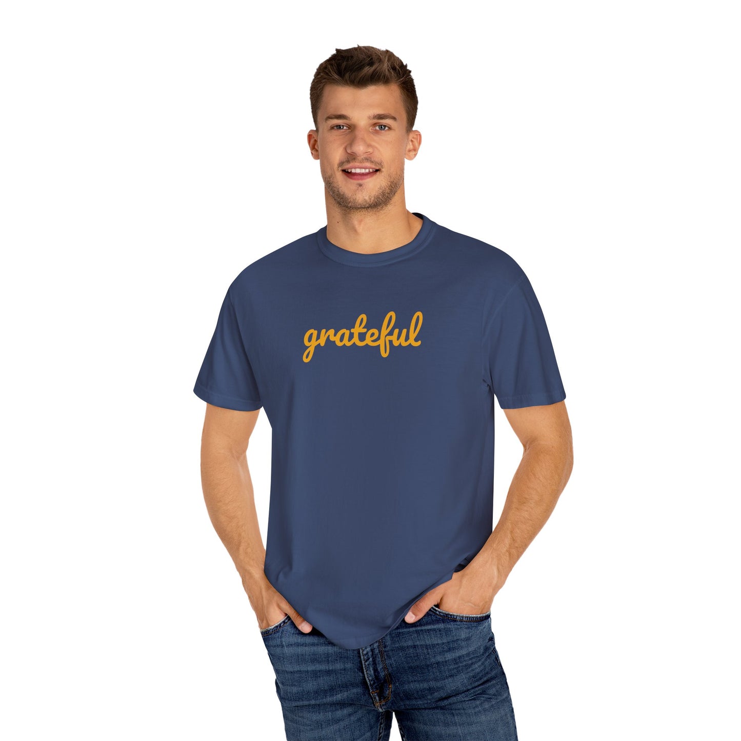 Grateful Comfort Colors 1717 Unisex T-shirt, Christian Bible Verse Tee, Inspirational Graphic Shirt, Religious Gift, Comfort