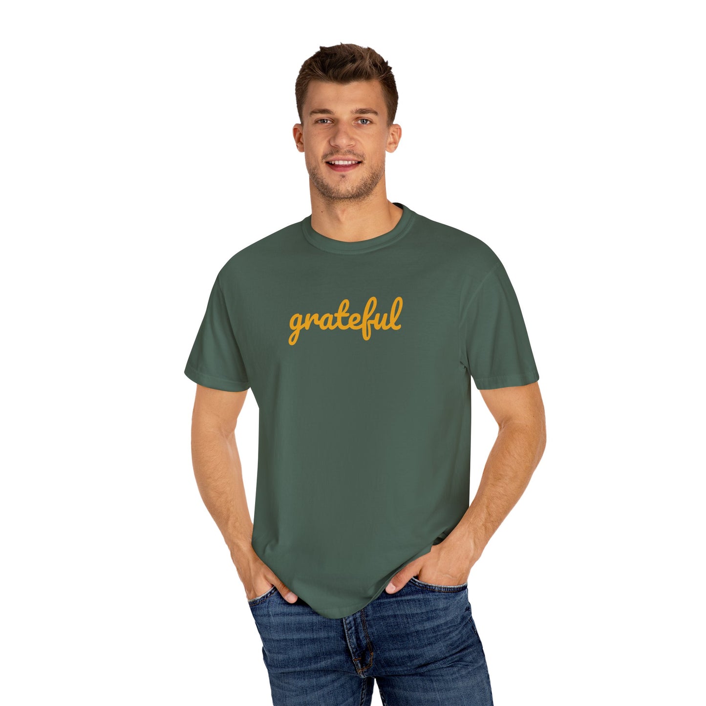 Grateful Comfort Colors 1717 Unisex T-shirt, Christian Bible Verse Tee, Inspirational Graphic Shirt, Religious Gift, Comfort