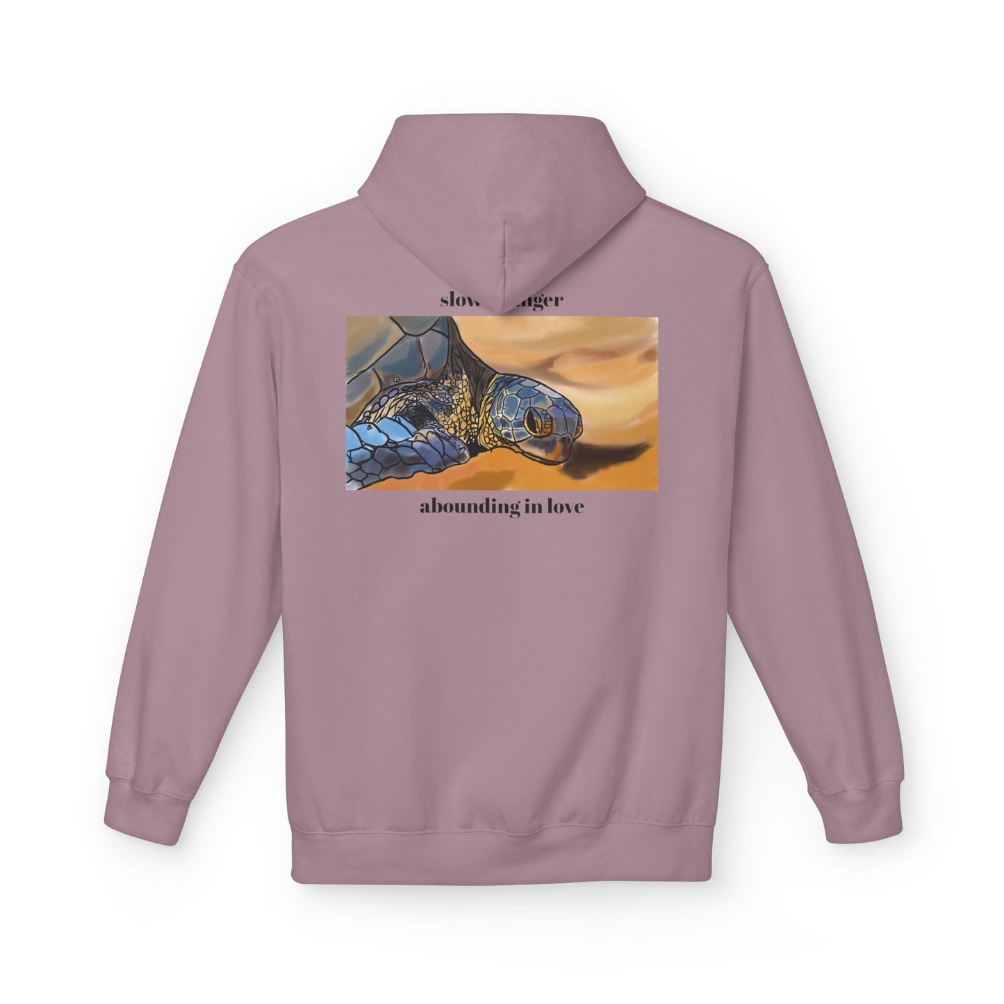 Abounding in Love Turtle Hoodie, Honu, Slow to Anger Unisex Sweatshirt Christian Religious Bible Verse Tee, Inspirational Jumper, Gift