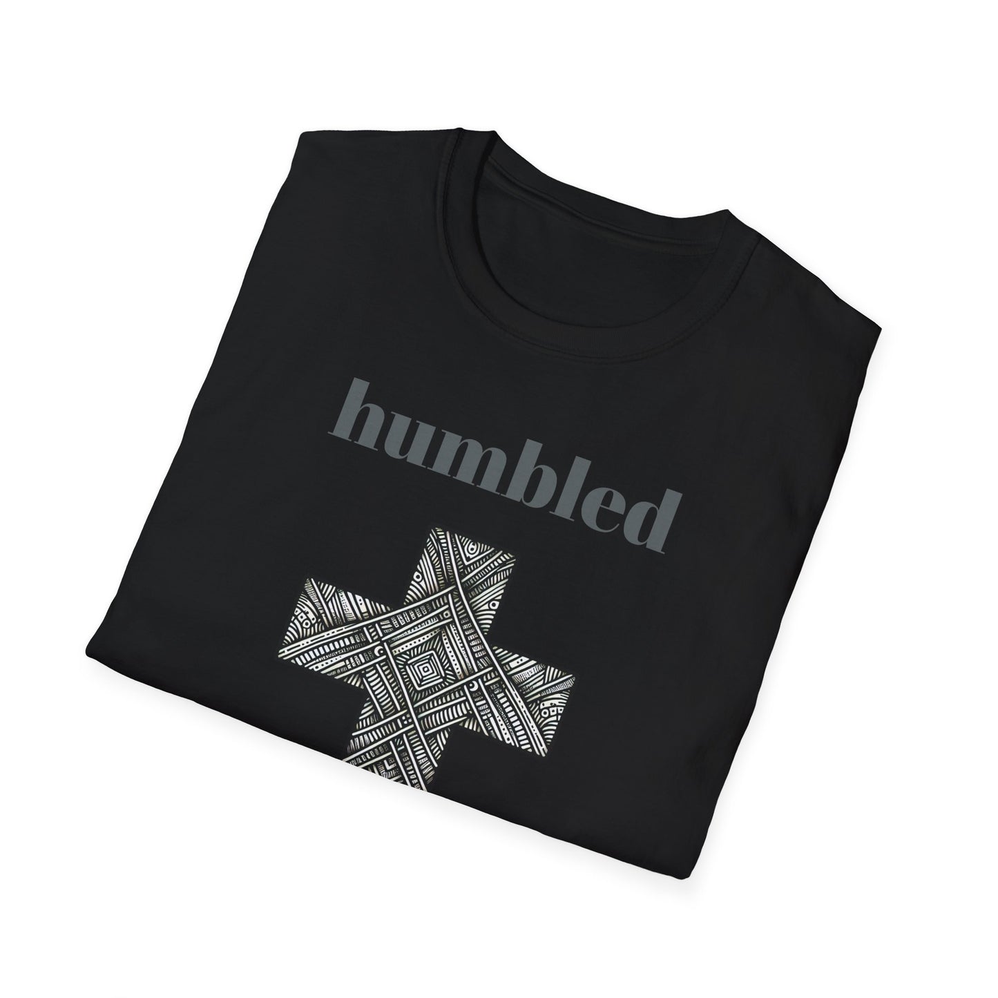 Humbled Cross Graphic Tee, Christian Gifts, Religious Apparel, Spiritual Fashion, Everyday Wear, Unisex Softstyle Shirt
