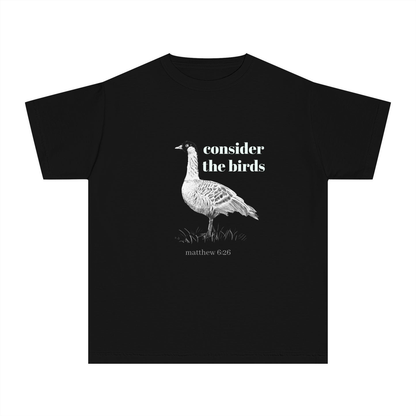 Youth Midweight Tee - 'Consider the Birds'