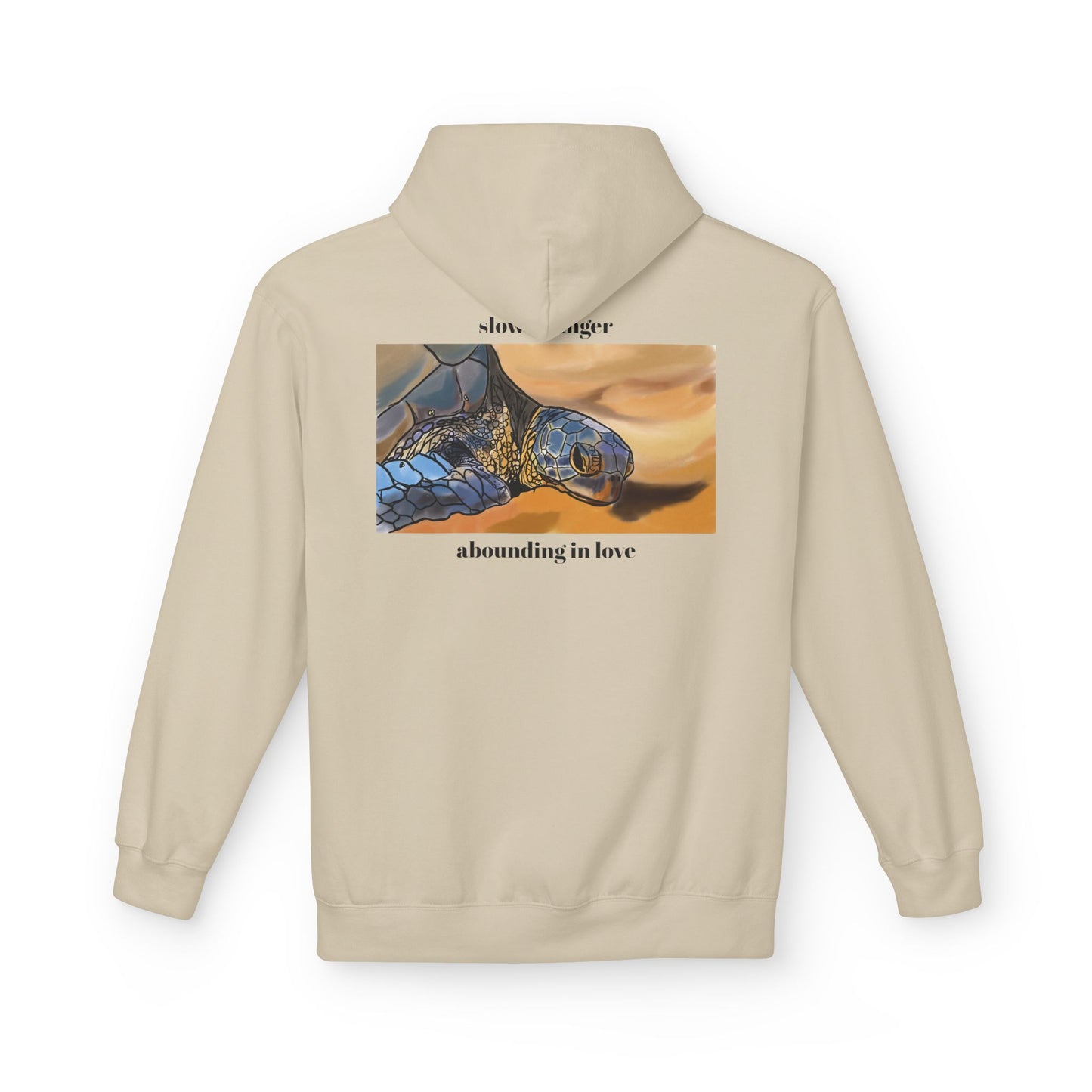 Abounding in Love Turtle Hoodie, Honu, Slow to Anger Unisex Sweatshirt Christian Religious Bible Verse Tee, Inspirational Jumper, Gift