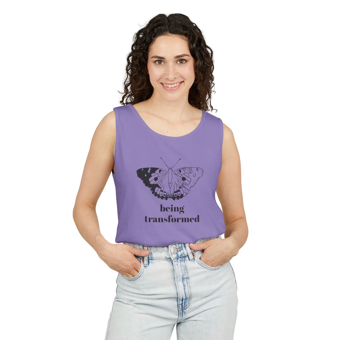 Being Transformed Butterfly Tank Top - Unisex Garment-Dyed