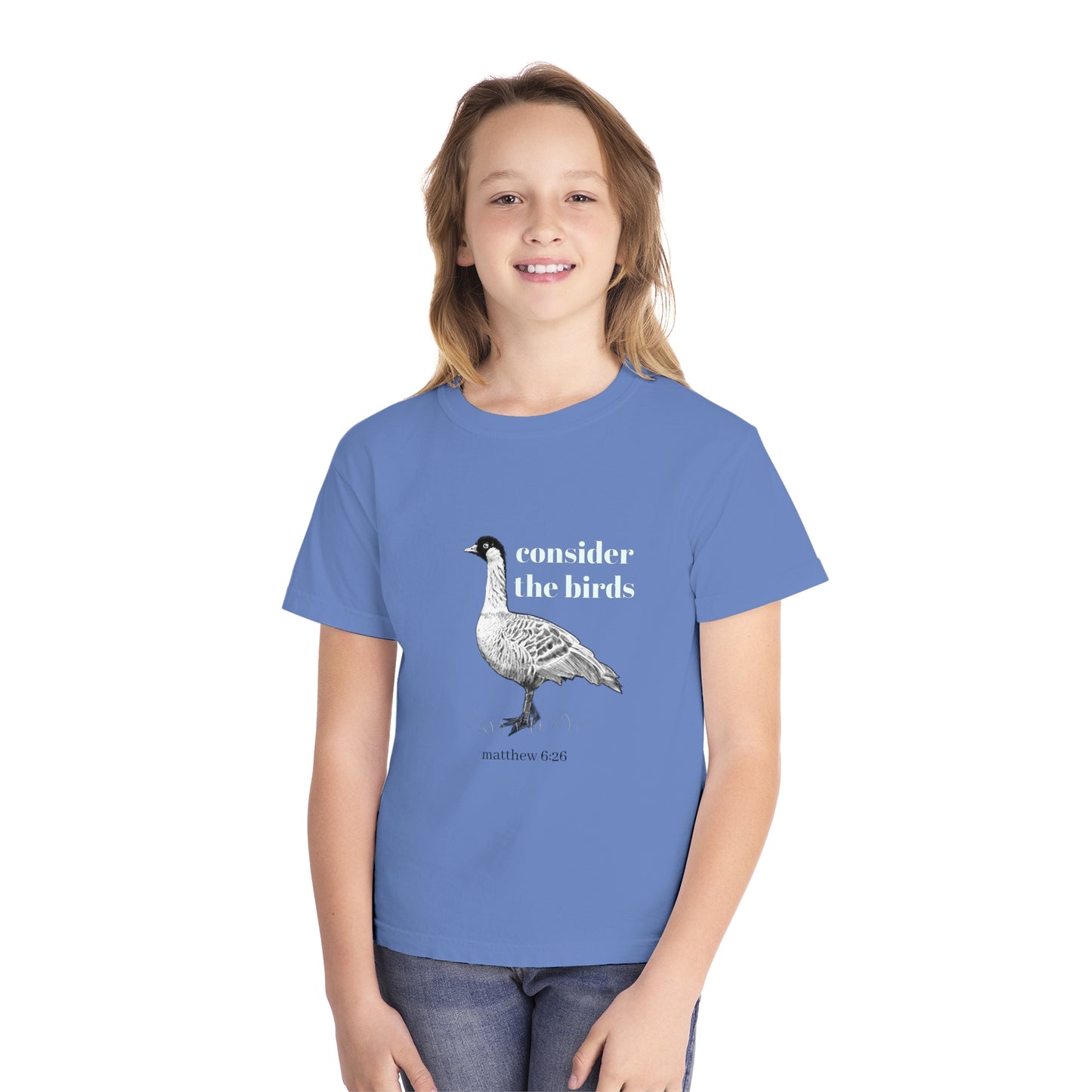 Youth Midweight Tee - 'Consider the Birds'