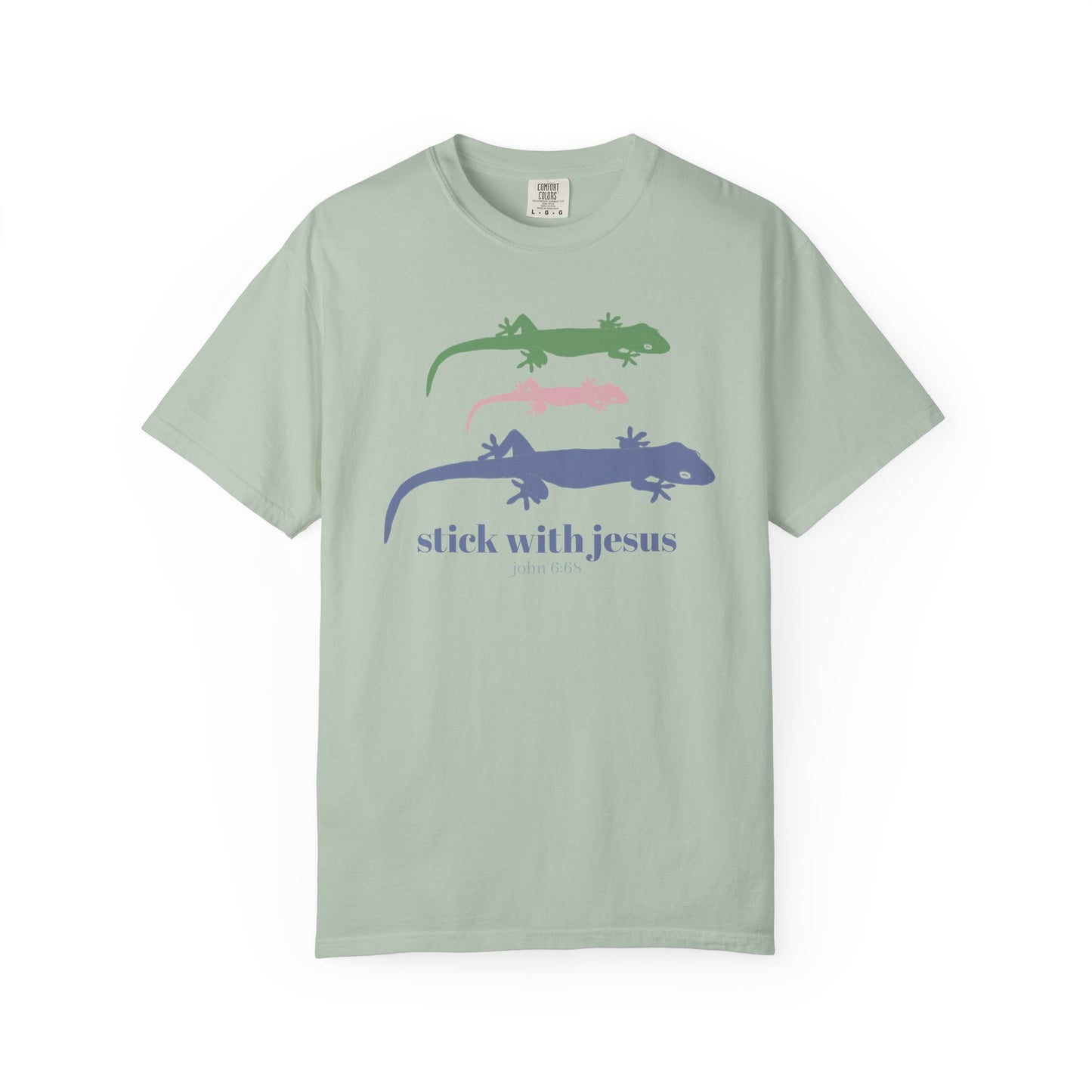 Gecko T-shirt Stick With Jesus