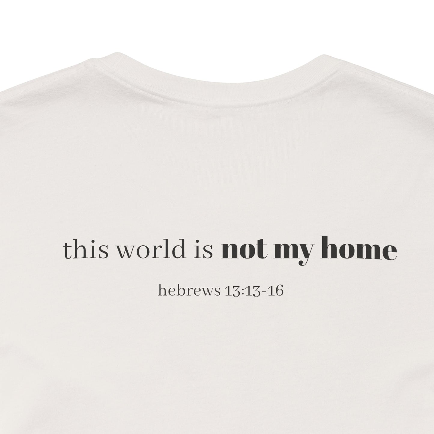 Hebrews 13:13-16 'This World Is Not My Home' T-Shirt