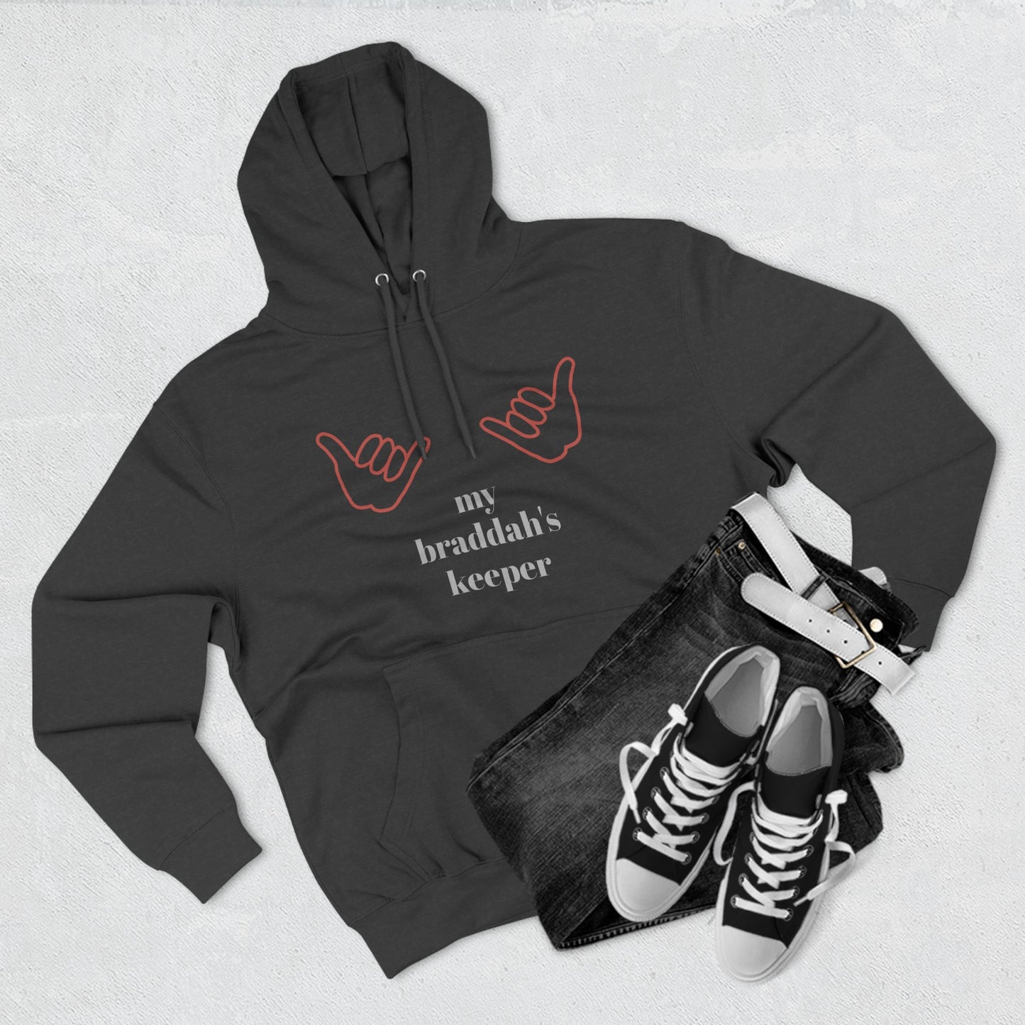 Braddah's Keeper Adjective Apparel Hoodie