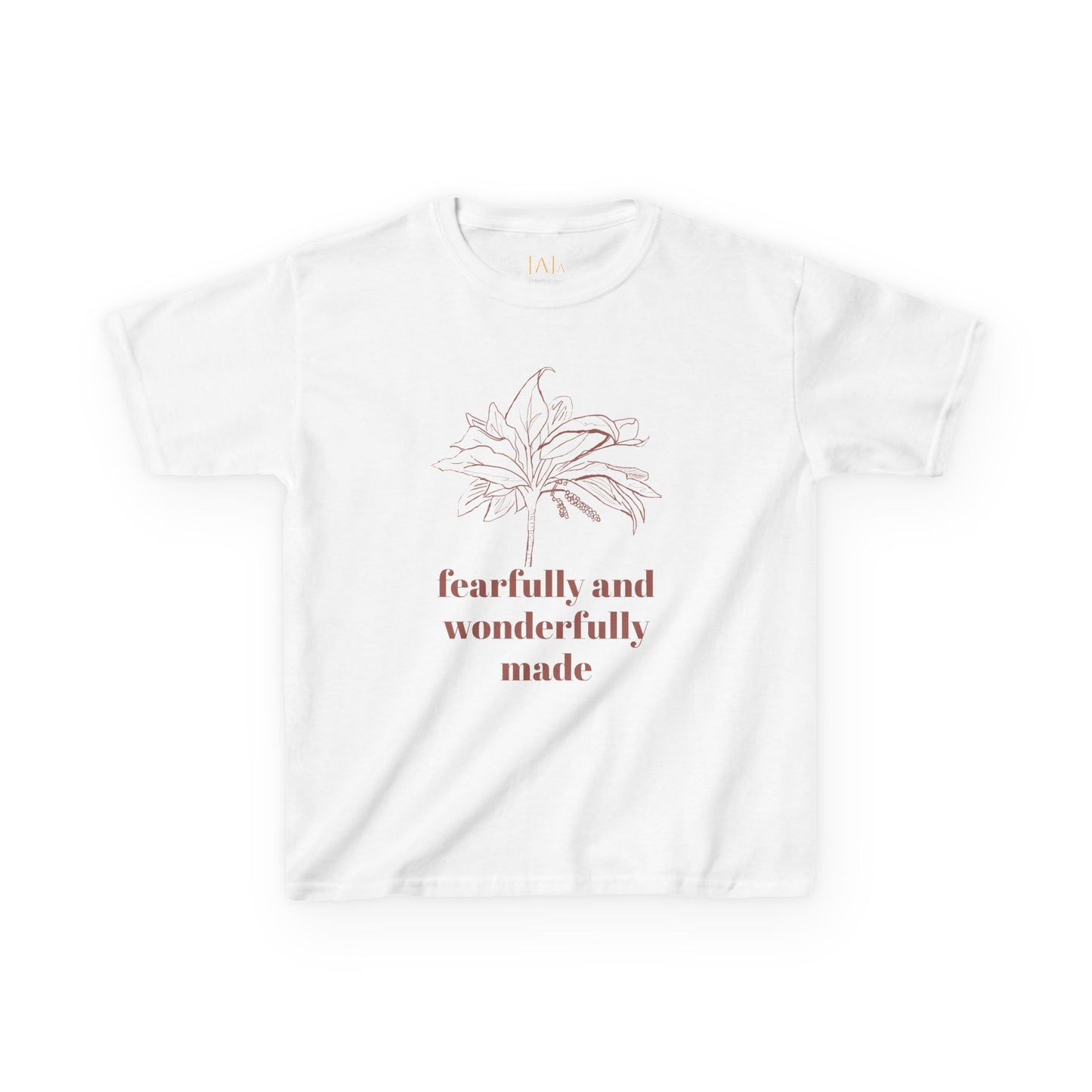 Fearfully Made Kids Tee - Psalm 139 Ti Plant, Children's T-Shirt, Youth Tshirt, Christian Shirt, Religious Apparel,