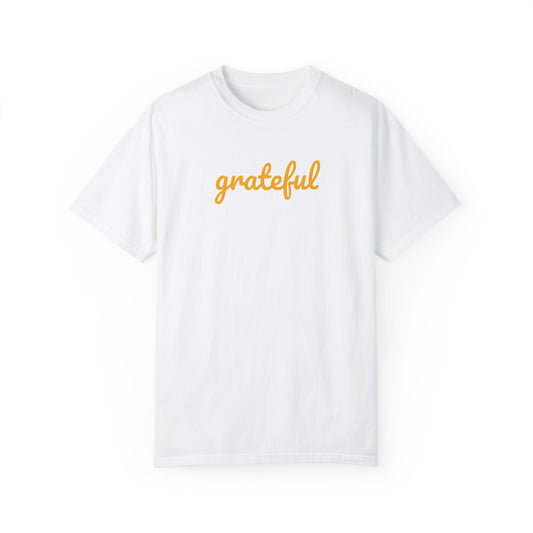 Grateful Comfort Colors 1717 Unisex T-shirt, Christian Bible Verse Tee, Inspirational Graphic Shirt, Religious Gift, Comfort
