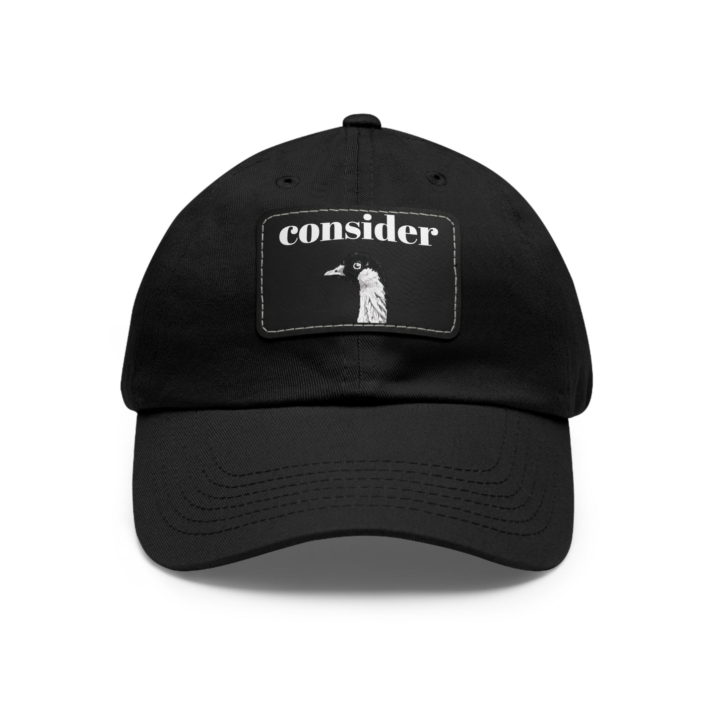 Consider the Birds Dad Hat with Leather Patch - Casual Stylish Cap for Nature Lovers