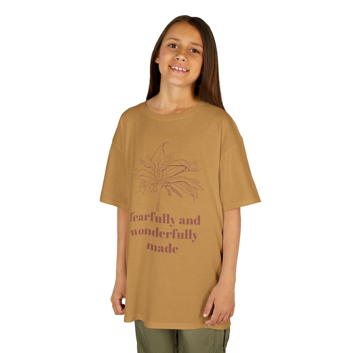 Fearfully Made Kids Tee - Psalm 139 Ti Plant, Children's T-Shirt, Youth Tshirt, Christian Shirt, Religious Apparel,