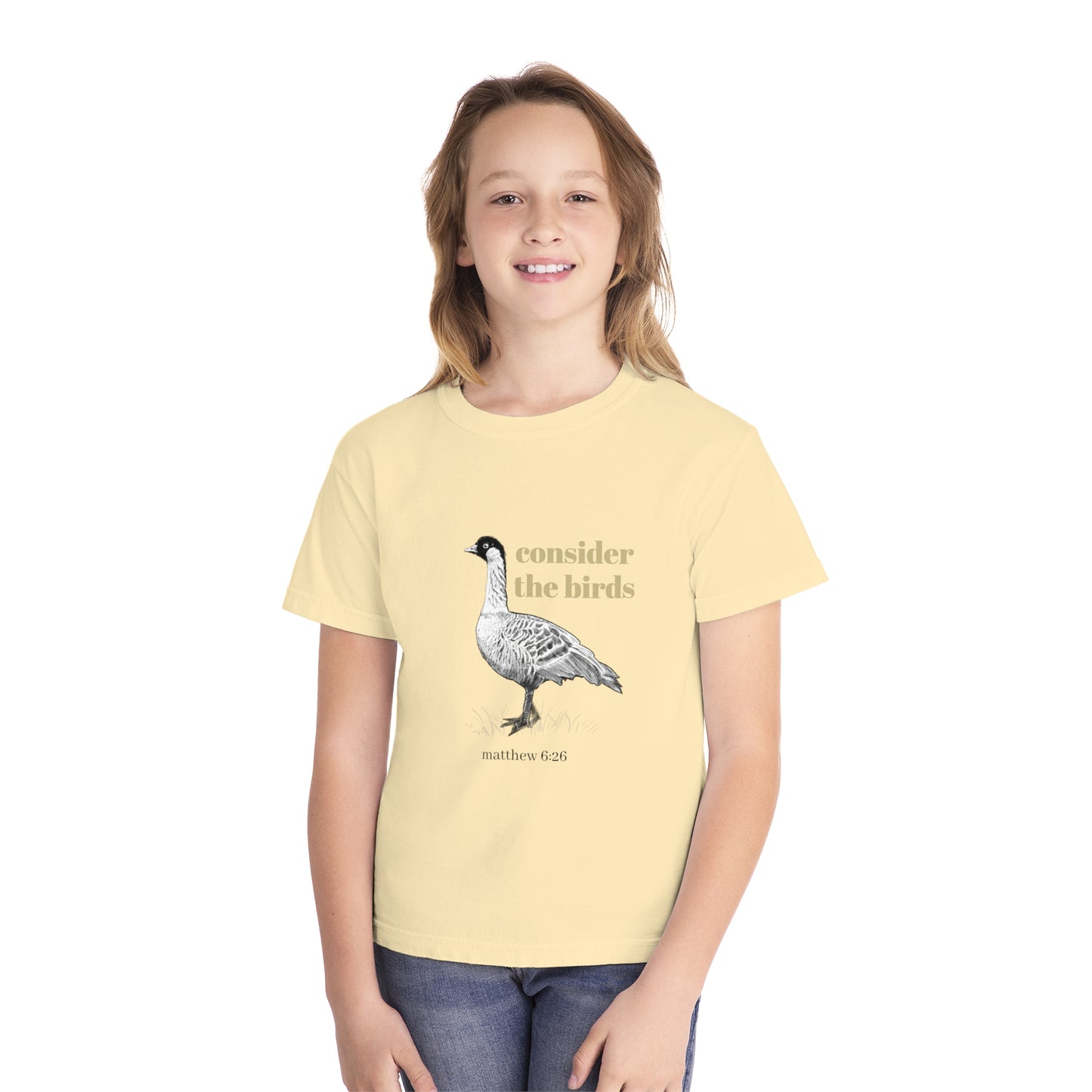 Youth Midweight Tee - 'Consider the Birds'