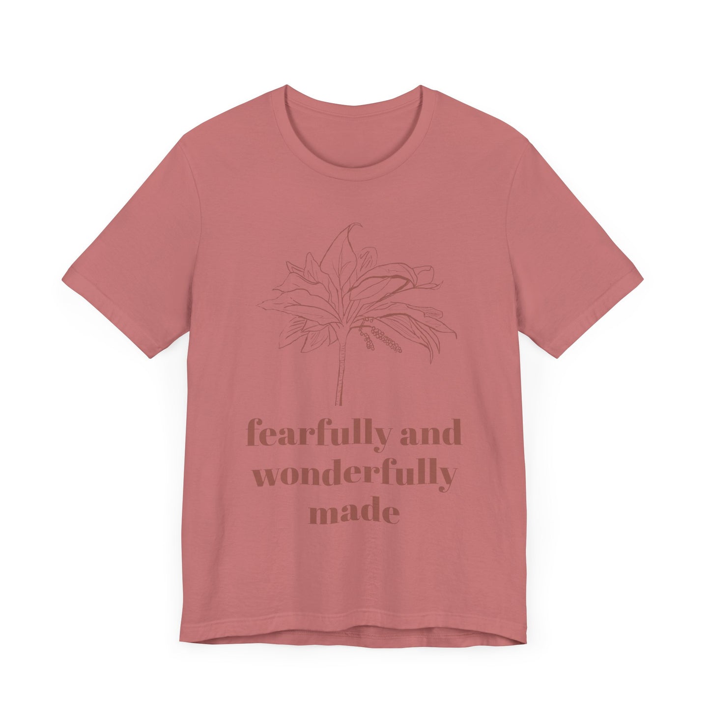 Fearfully Made Adult Tee | Wonderfully Motivational T-Shirt, Inspirational Gift, Unisex Apparel, Faith-Based Clothing, Everyday Wear